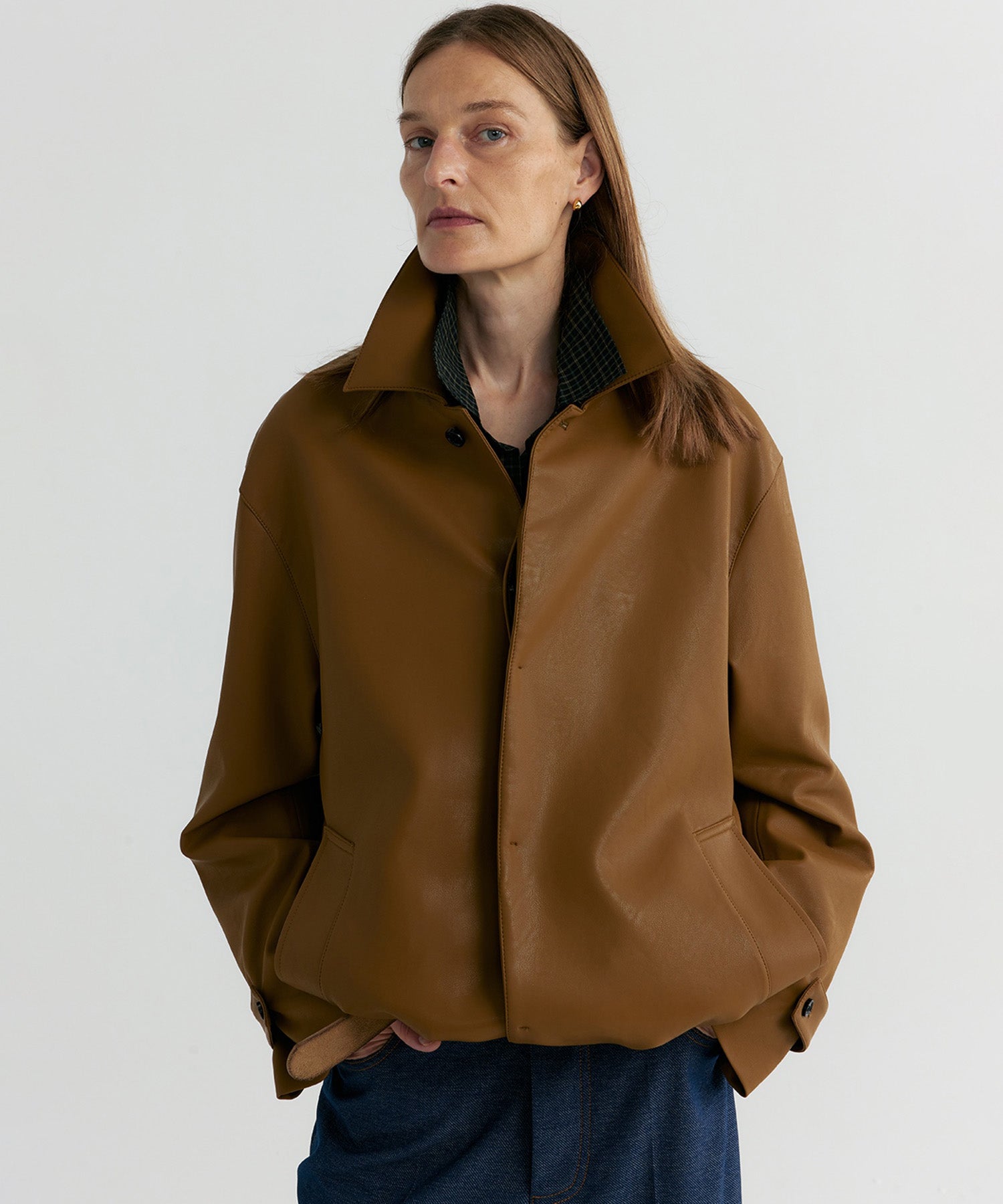 シンセティックレザージャケット