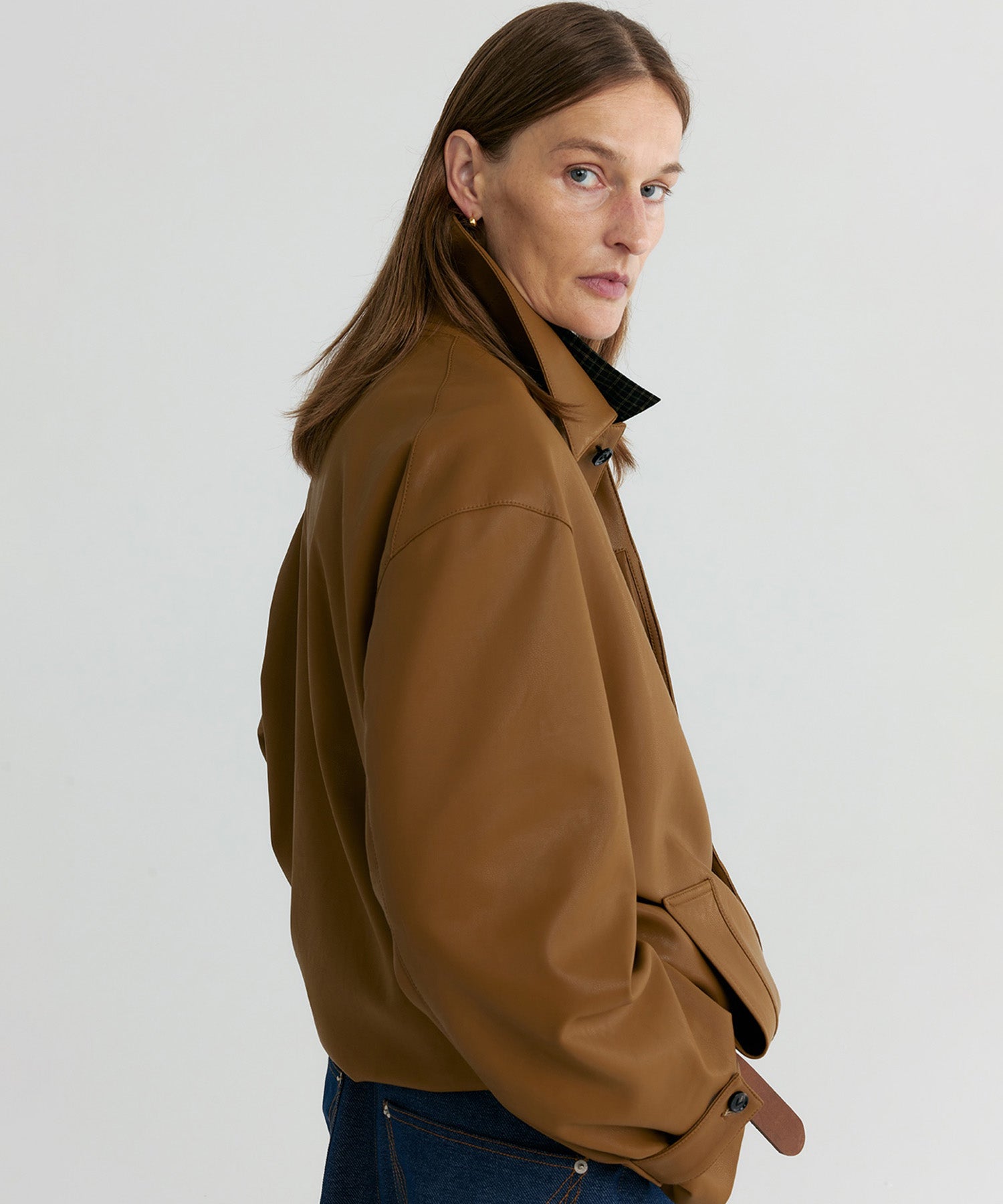 シンセティックレザージャケット