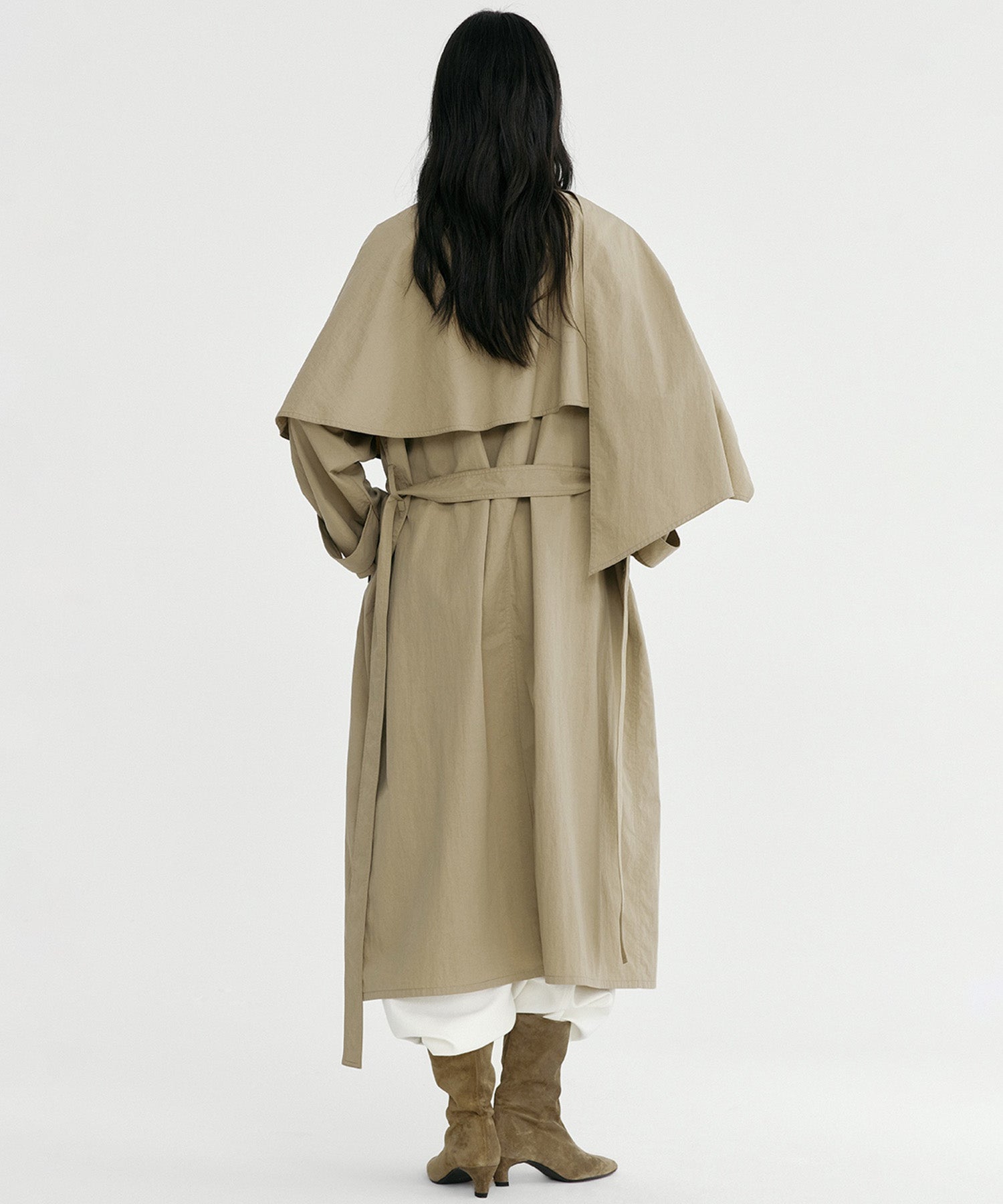 オーバーラップスタンドカラーコート