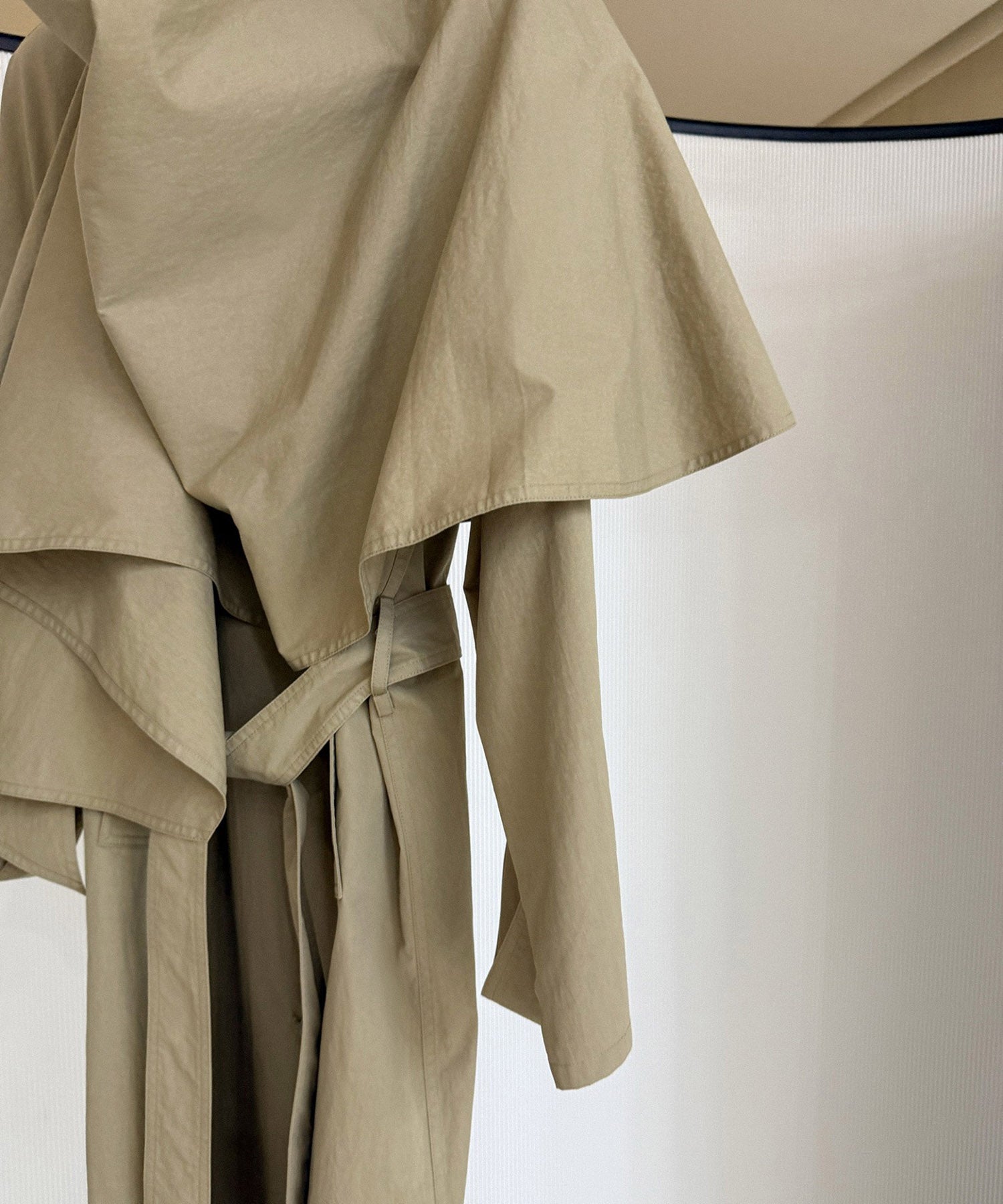 オーバーラップスタンドカラーコート