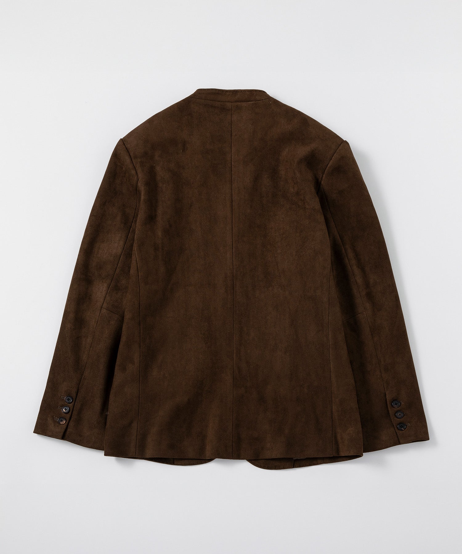 【12月上旬お届け予約商品】スエードタッチノーカラージャケット