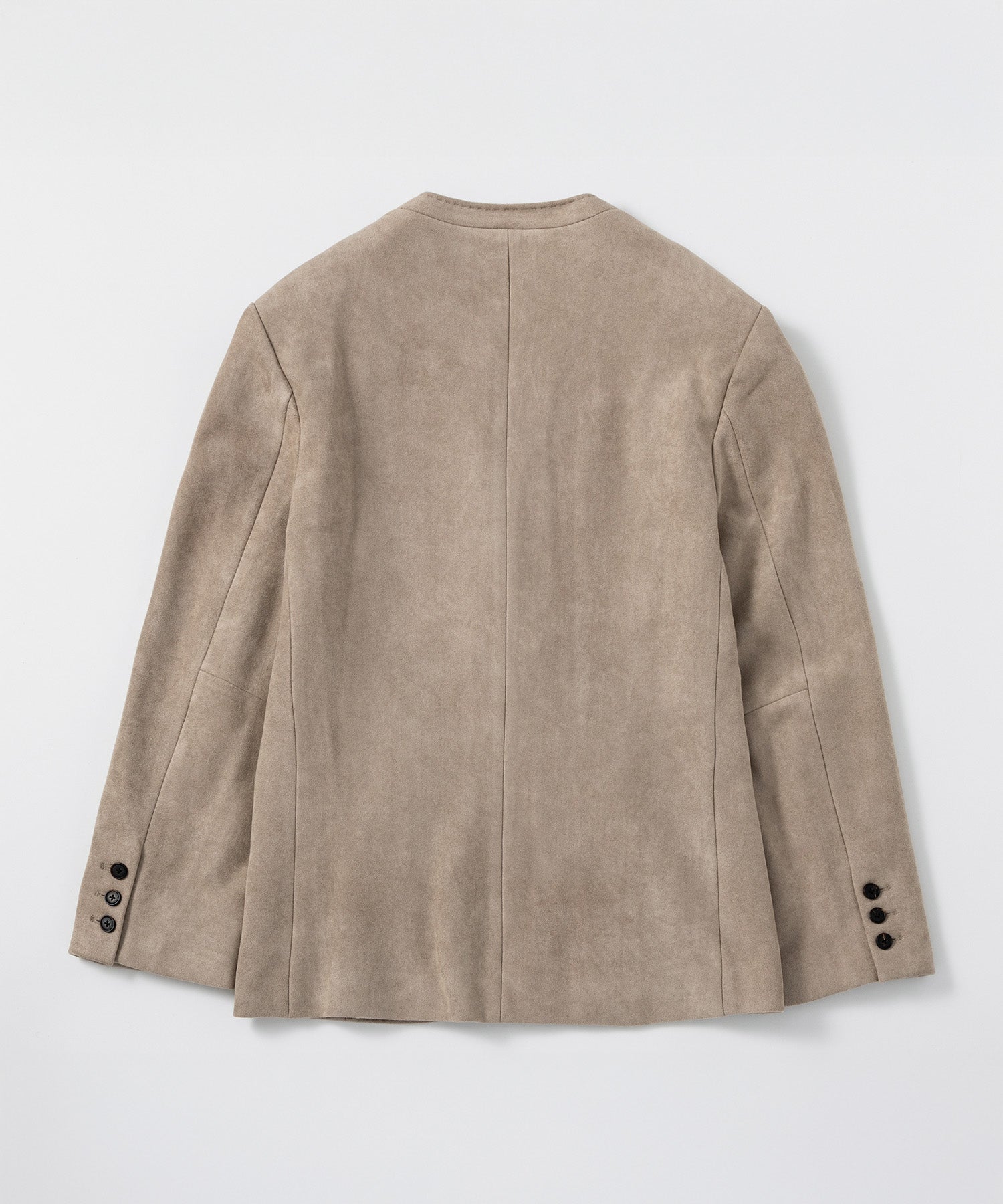 【12月上旬お届け予約商品】スエードタッチノーカラージャケット