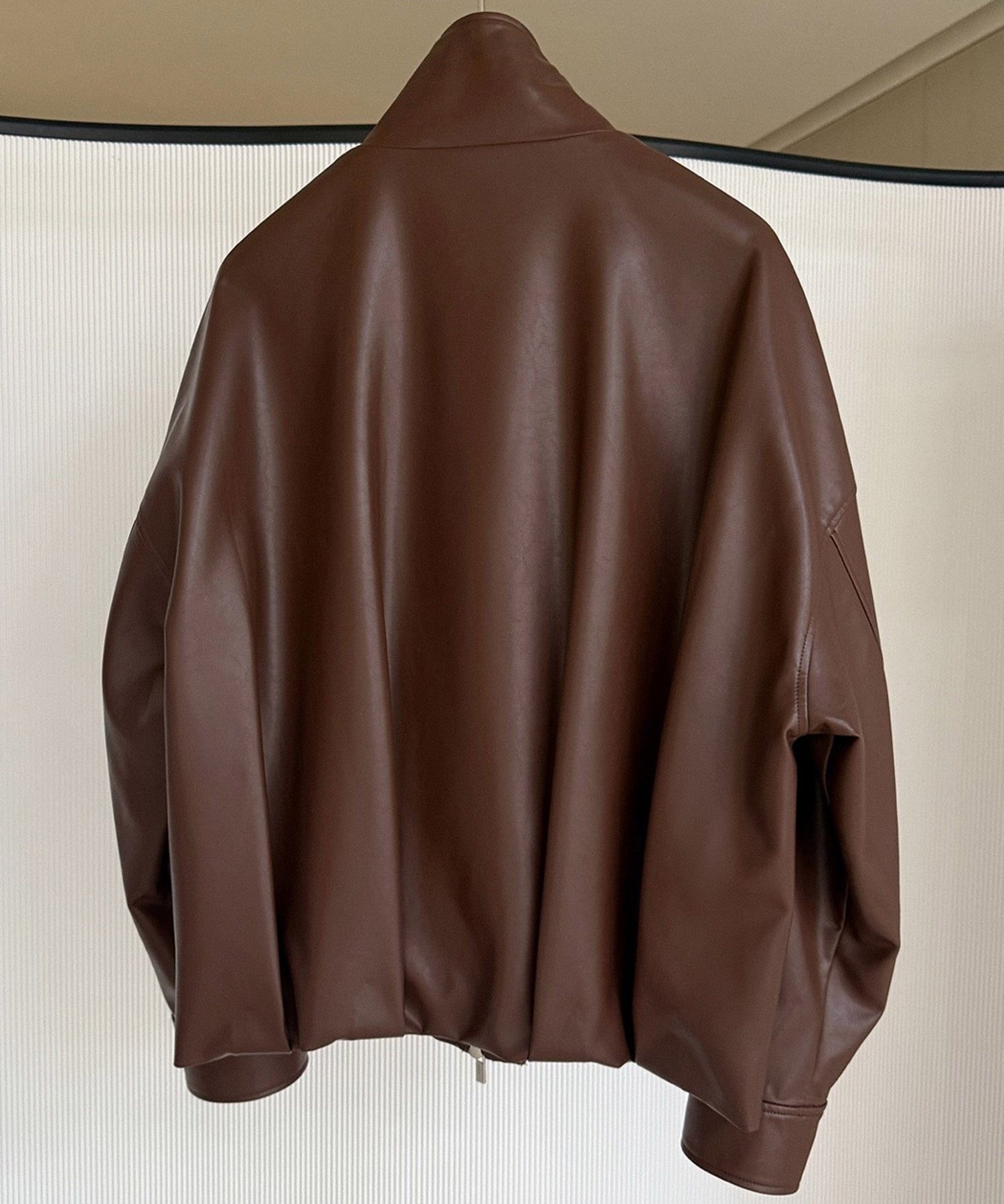 【12月上旬お届け予約商品】スタンドカラーレザージャケット