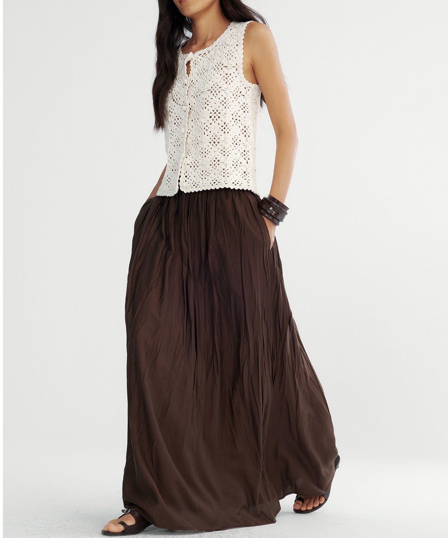 クロシェニットベスト