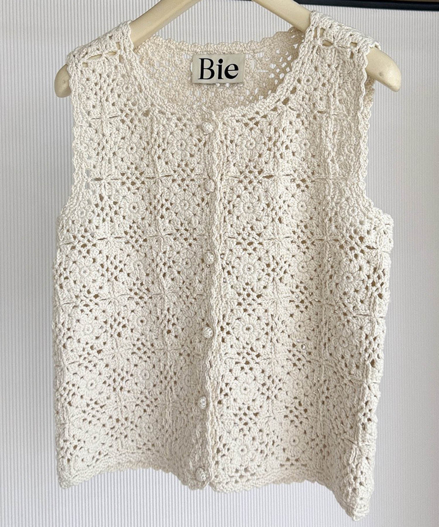 クロシェニットベスト