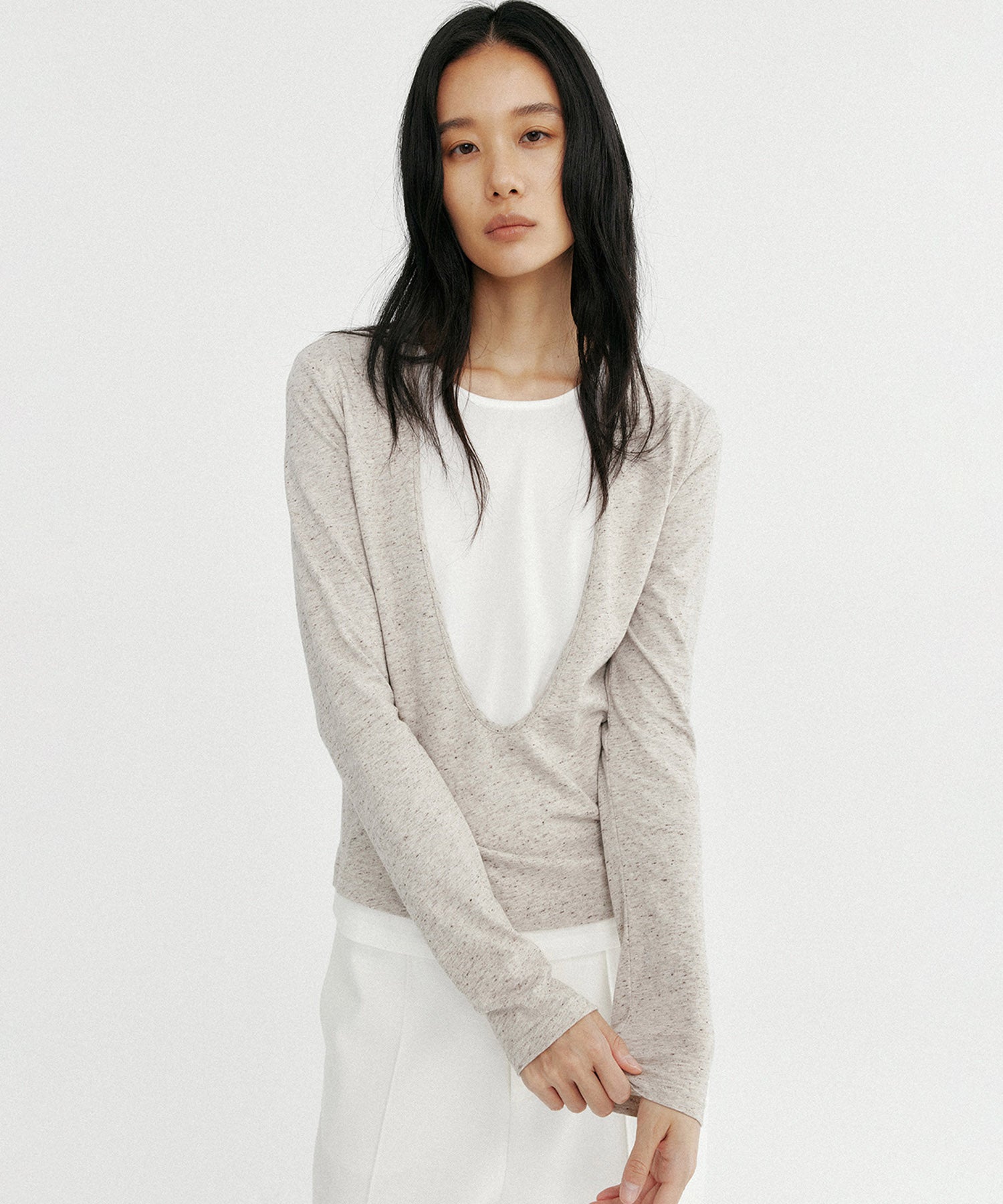 レイヤード ロングスリーブカットソー