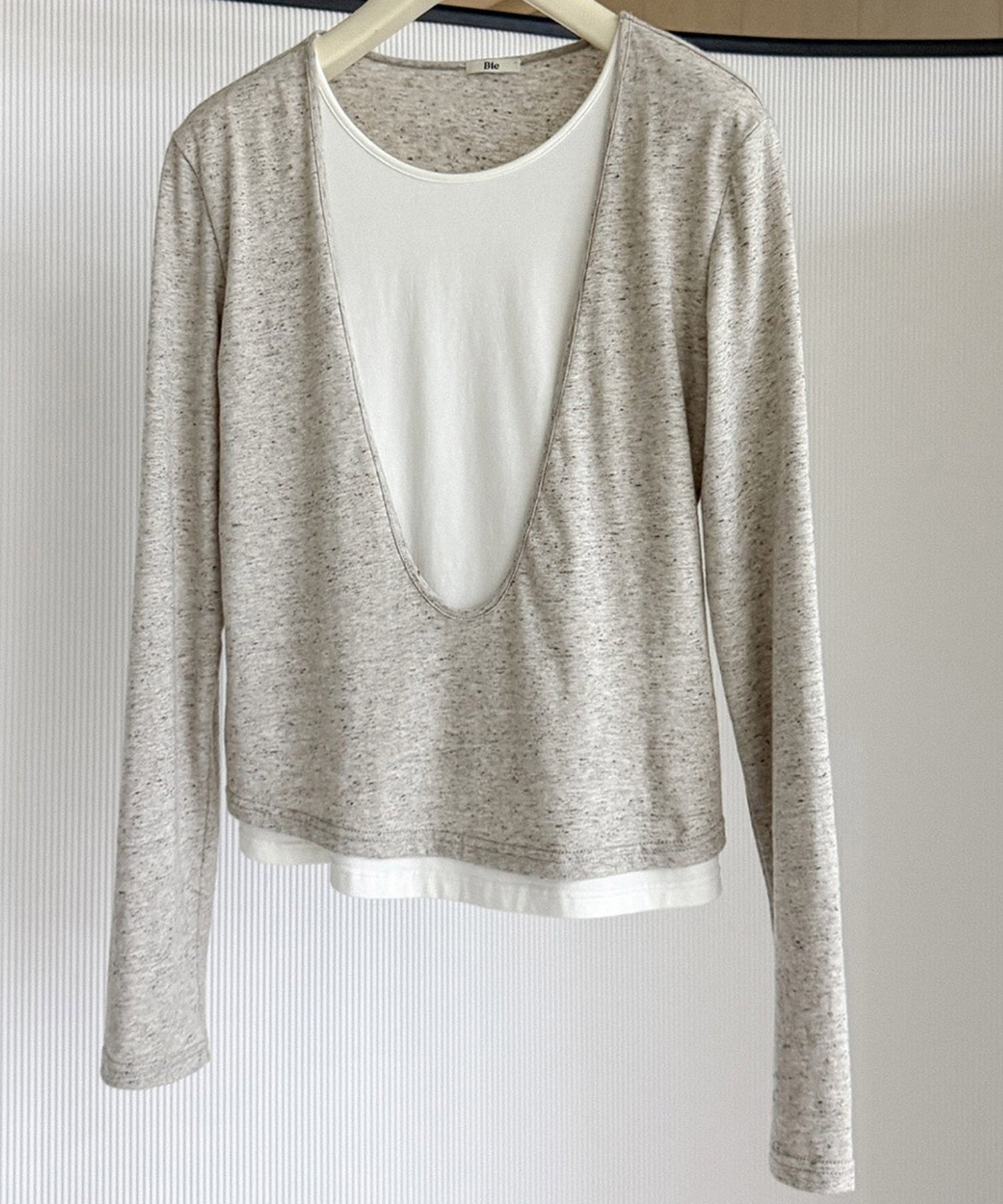 レイヤード ロングスリーブカットソー