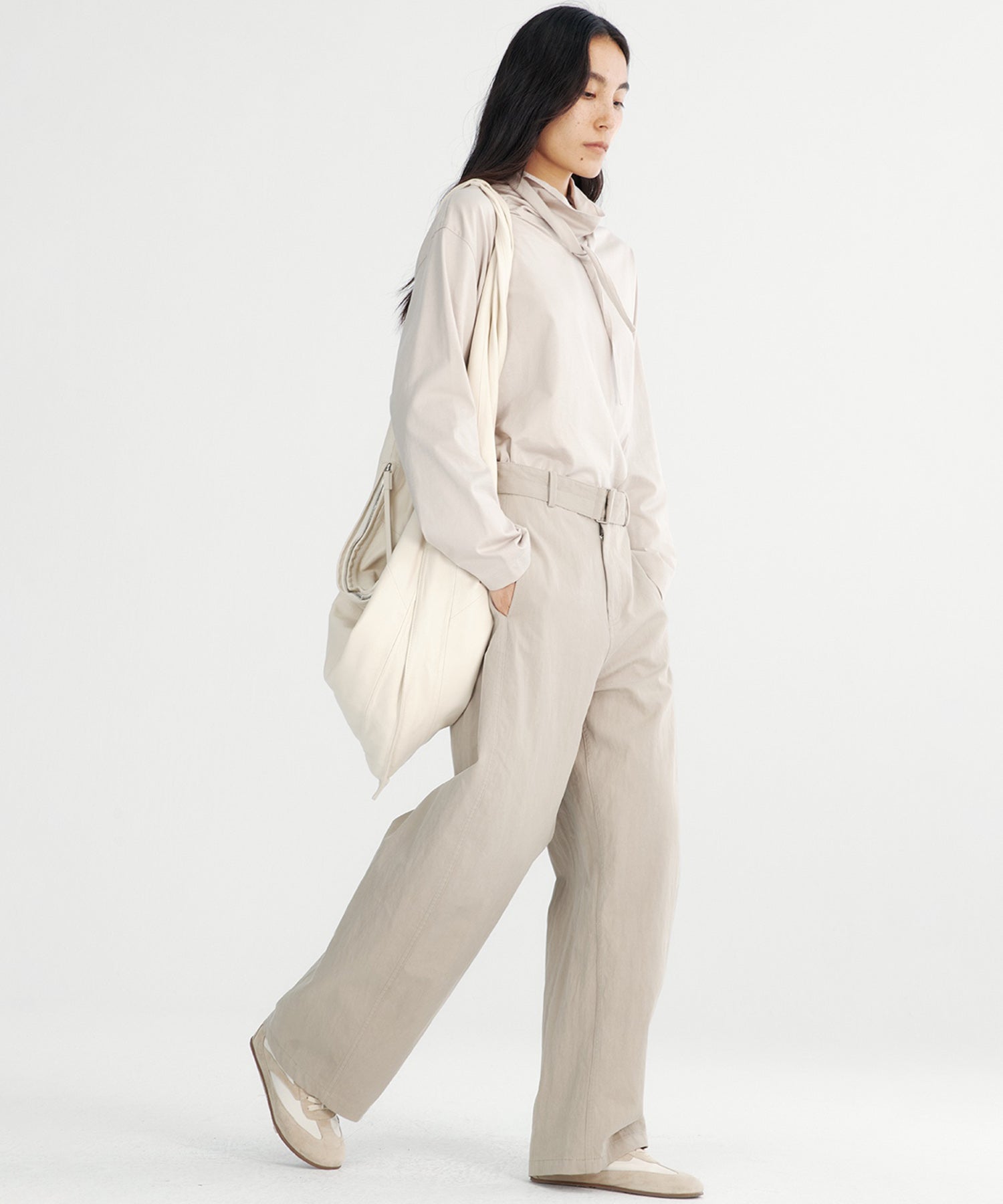 リボンカラープルオーバーカットソー