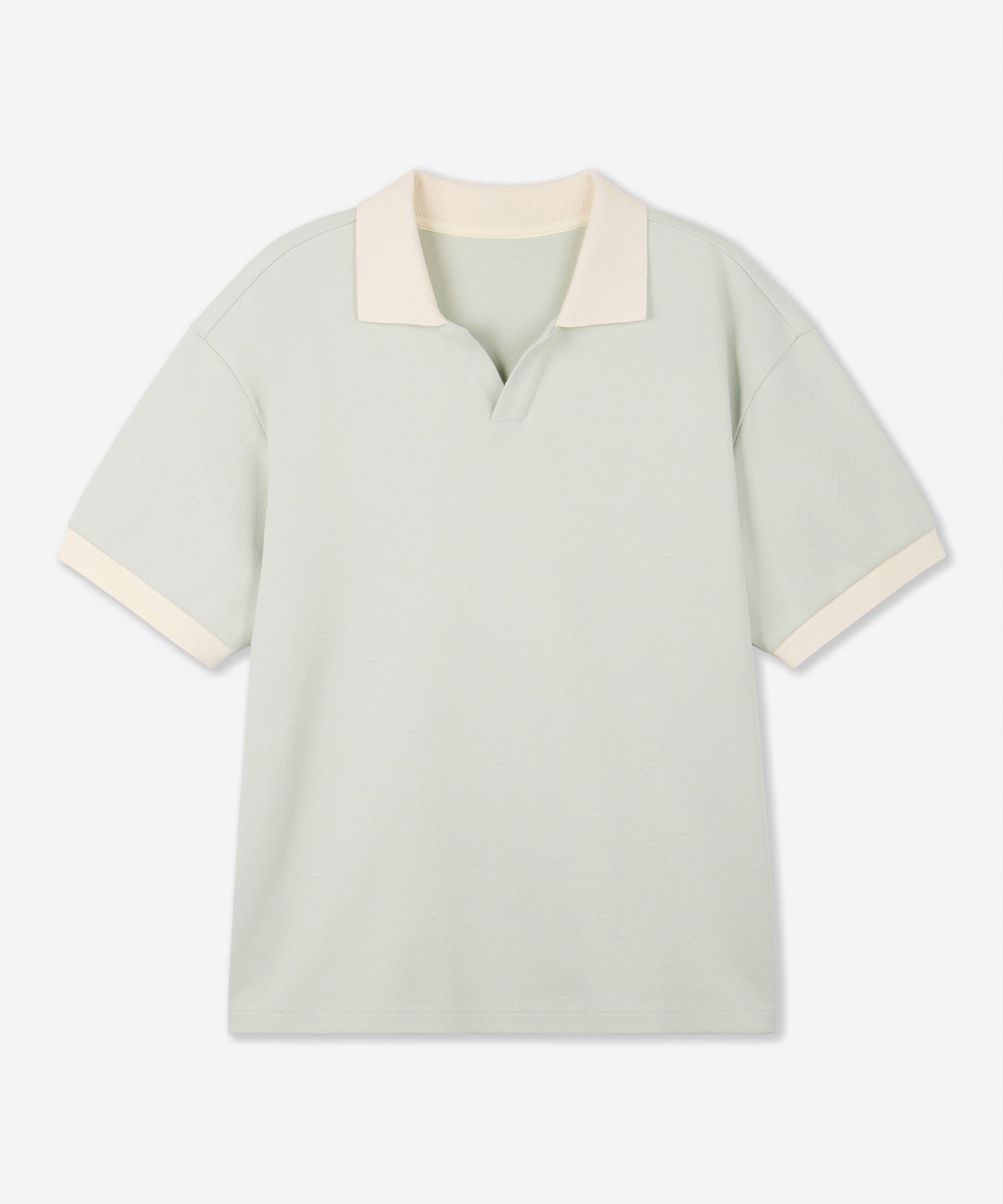 Kinoshita 配色スリットネックTシャツ
