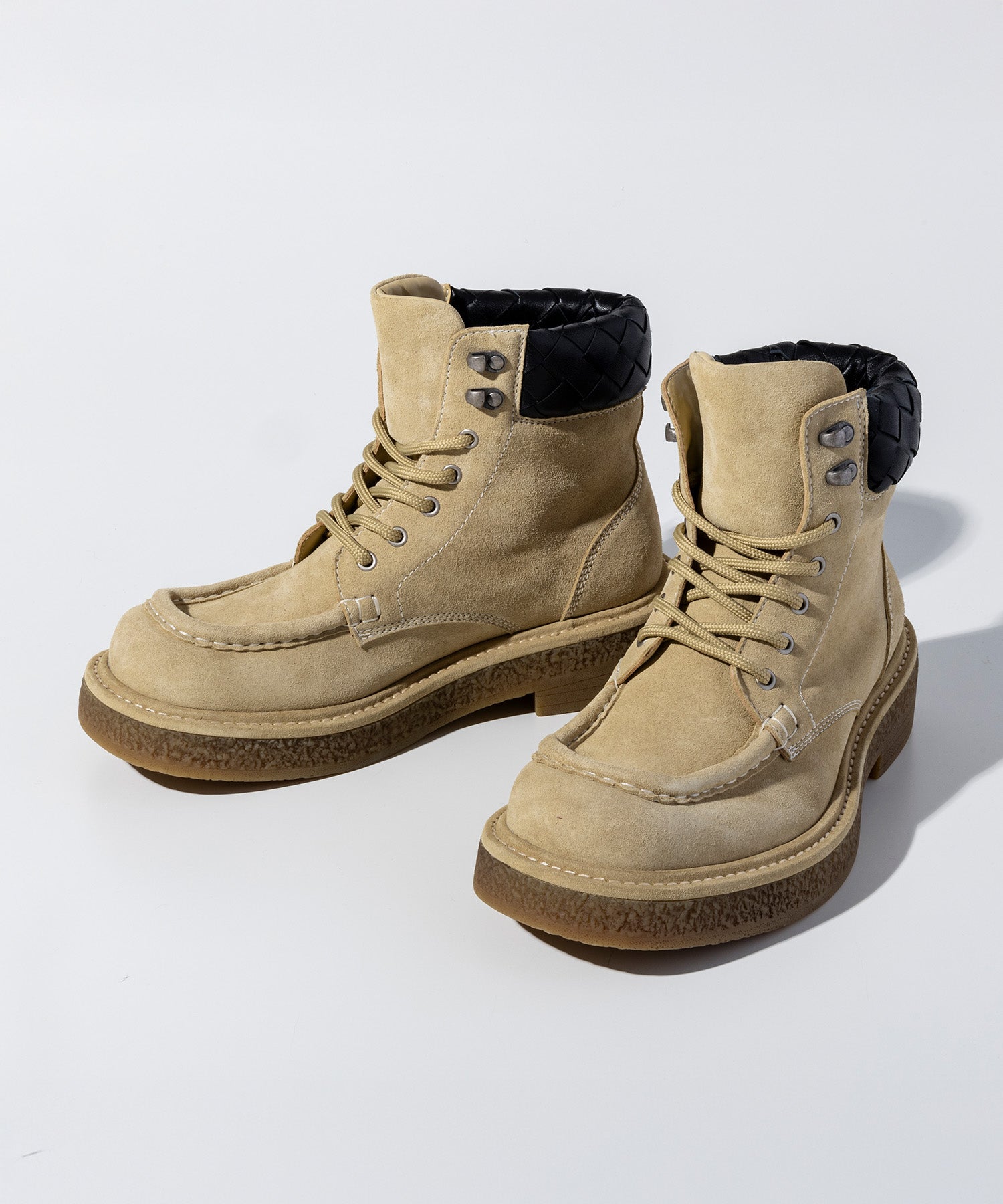 【12月上旬お届け予約商品】ソフトスエード レースアップブーツ