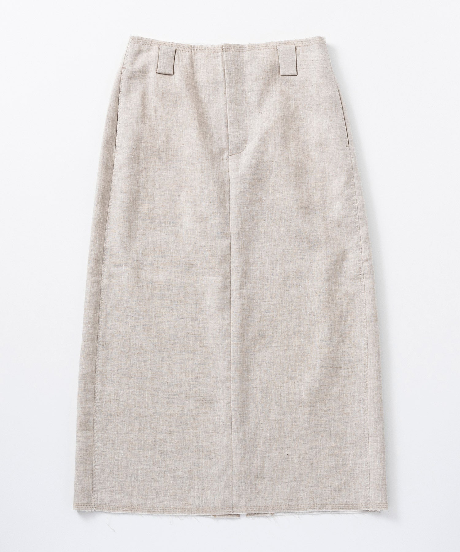 【3月中旬お届け予約商品】リネン タイトスカート