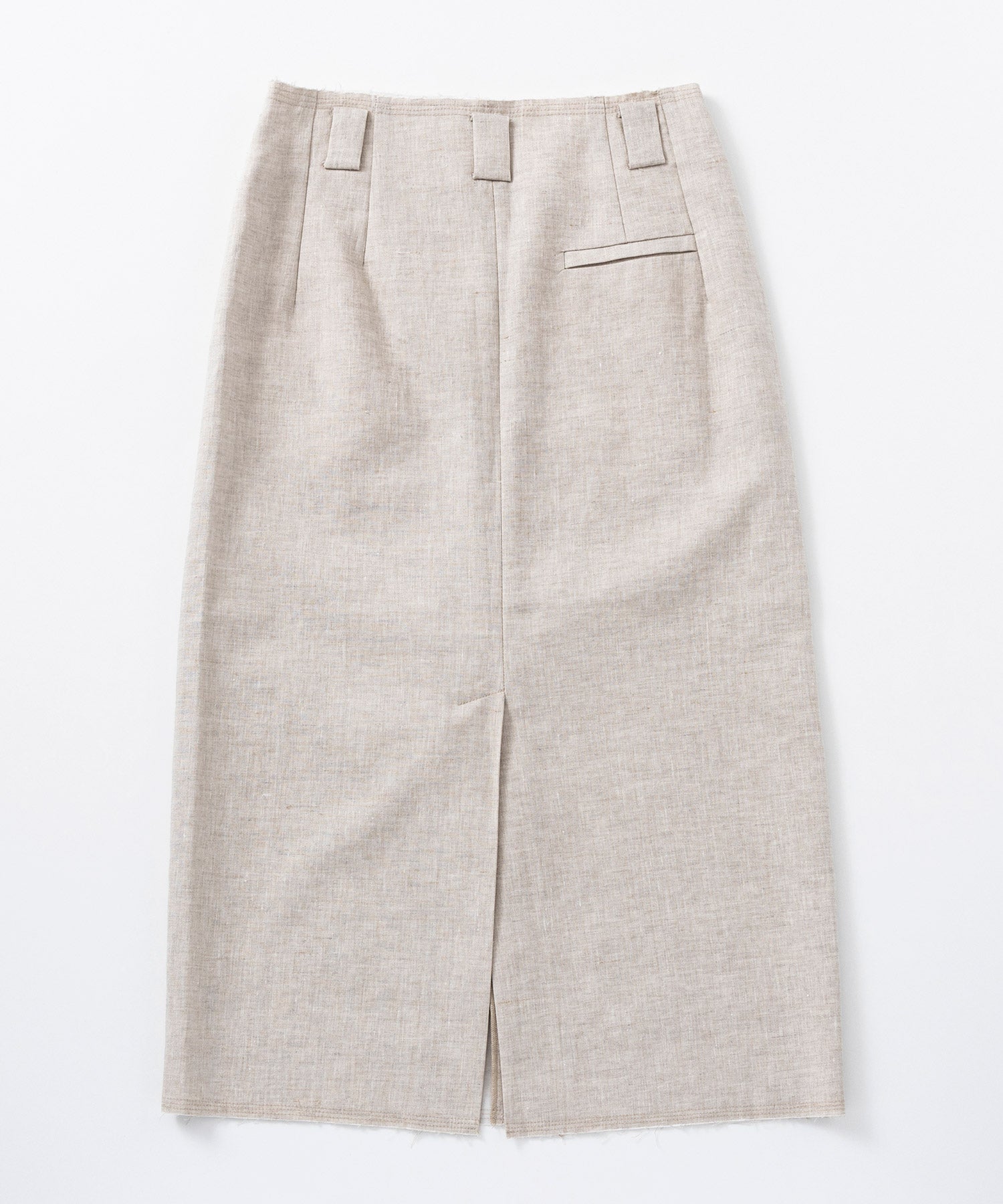 【3月中旬お届け予約商品】リネン タイトスカート