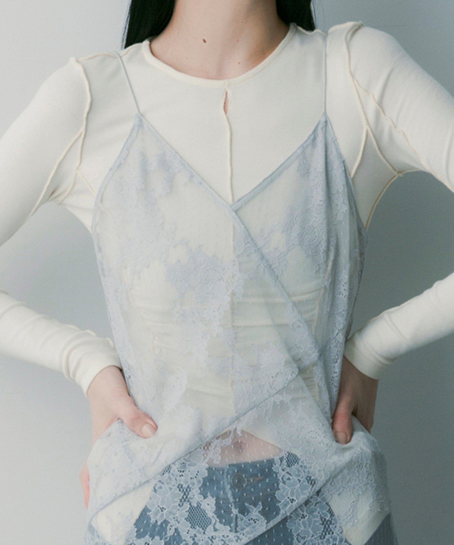 総レースマーメイドドレス