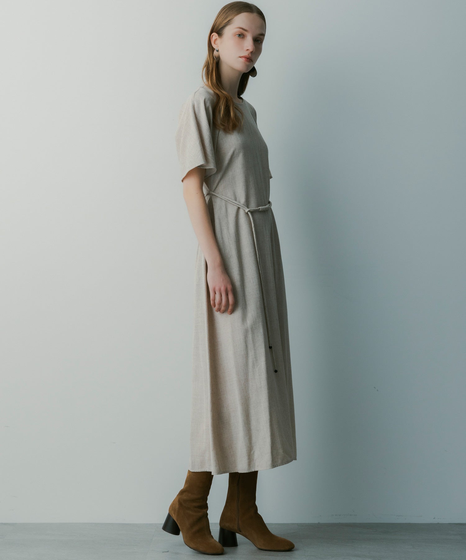 【3月中旬お届け予約商品】ウエストマークワンピース