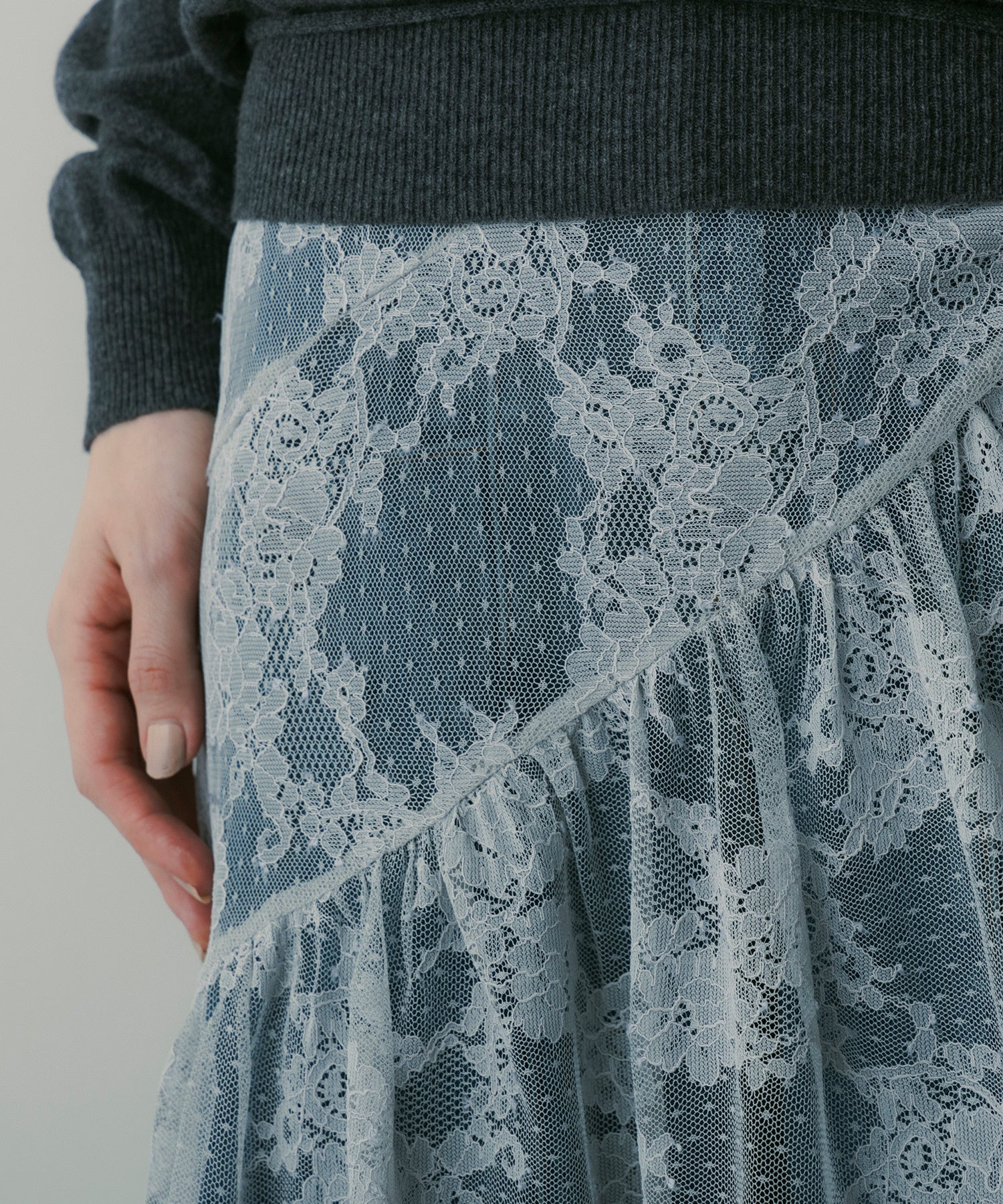 総レースマーメイドドレス