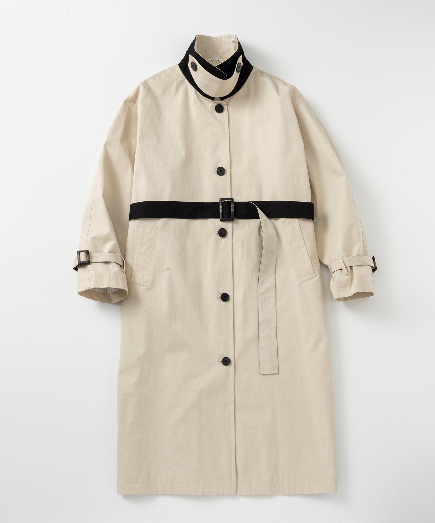 【12月上旬お届け予約商品】バイカラーロングコート