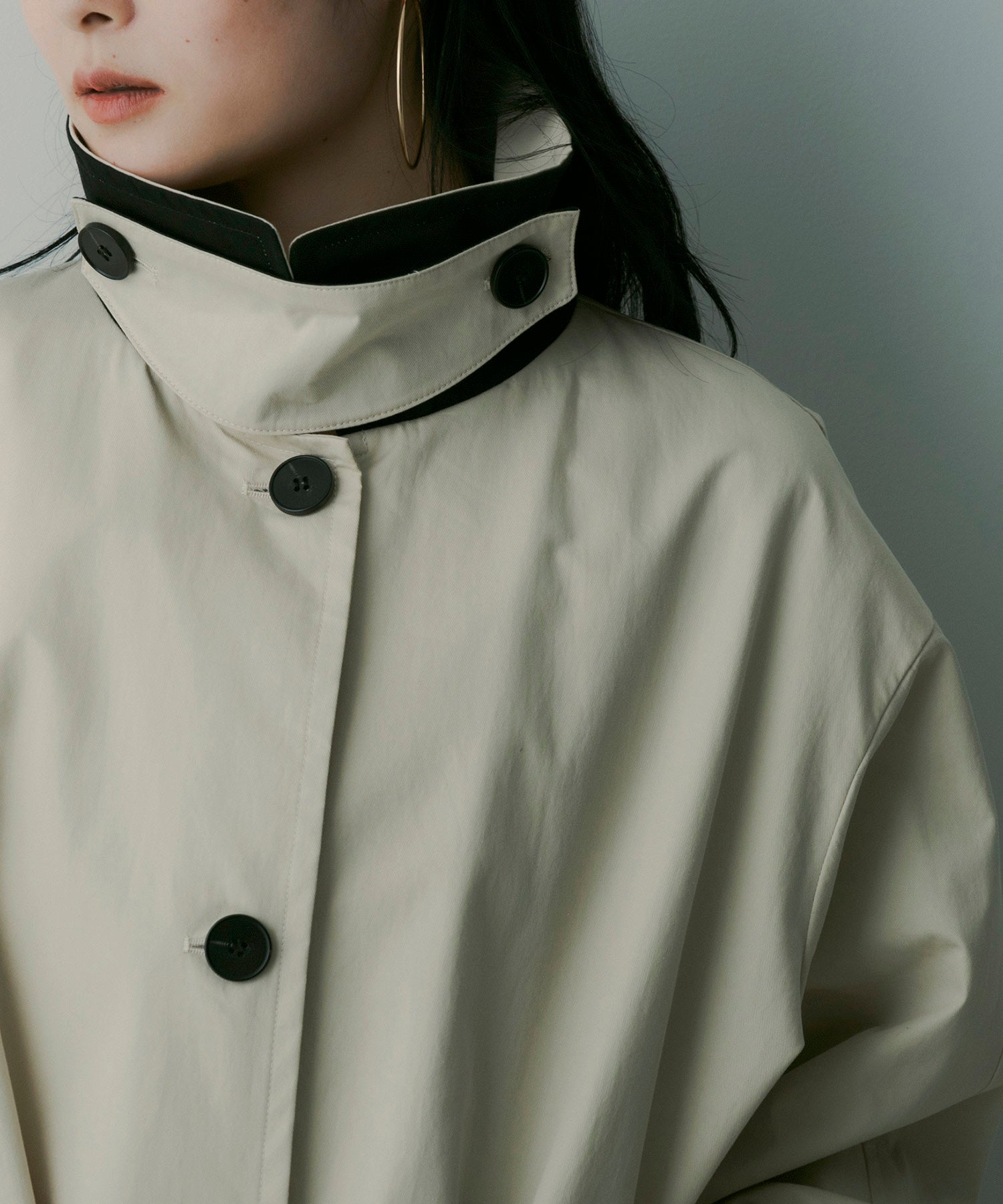 【12月上旬お届け予約商品】バイカラーロングコート