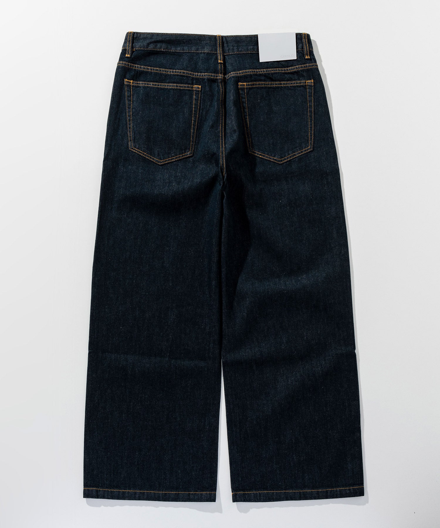 ハイウエスト デニムワイドパンツ
