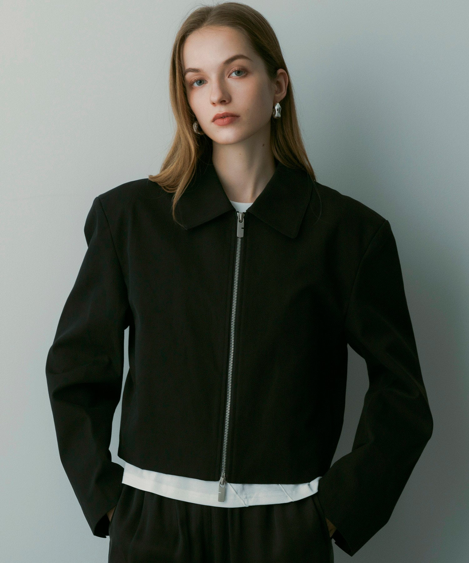 【12月上旬お届け予約商品】クロップドジップジャケット