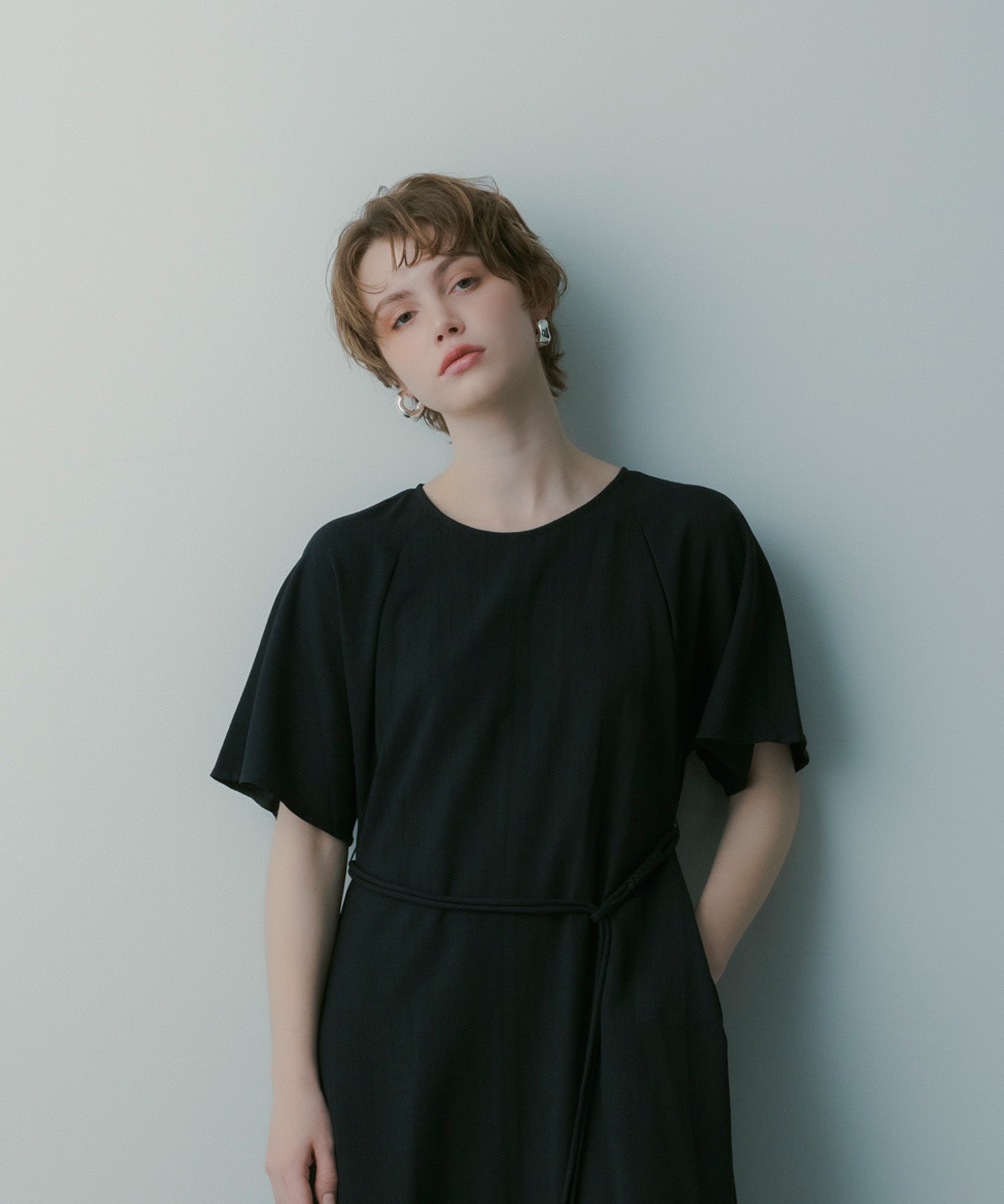 【3月中旬お届け予約商品】ウエストマークワンピース