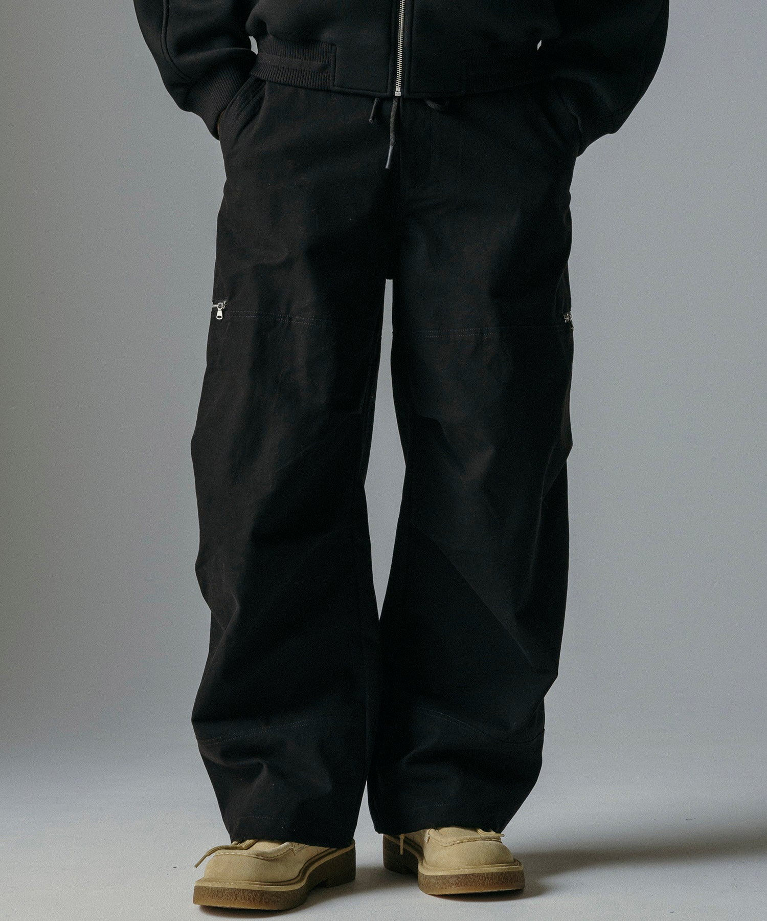 【12月上旬お届け予約商品】ワイドストレート カーゴパンツ