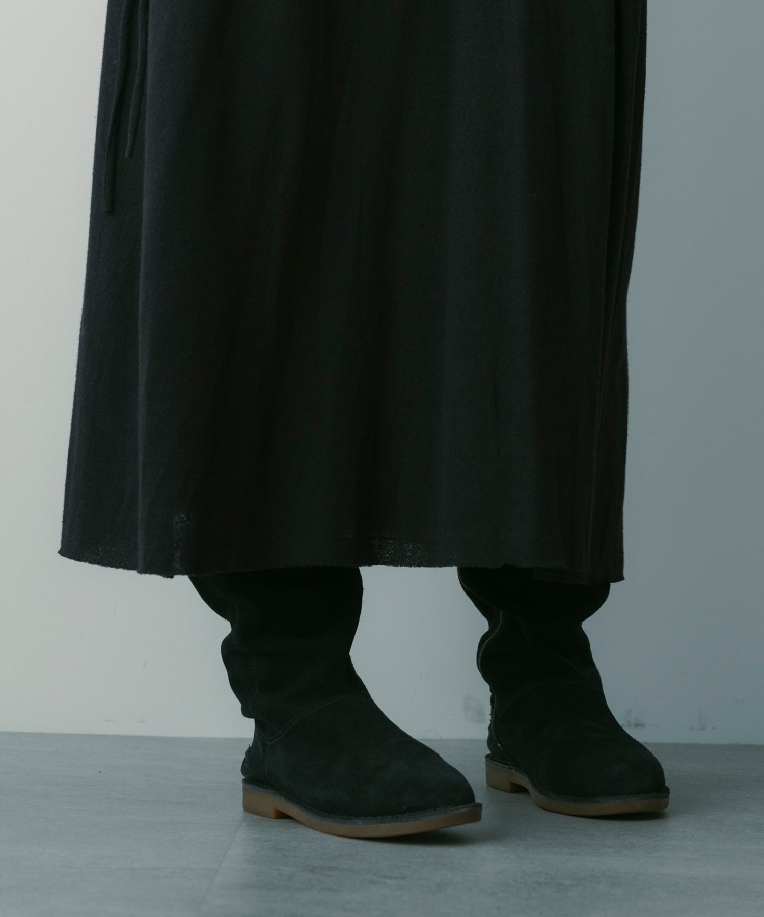 【3月中旬お届け予約商品】ドローストリングロングスカート