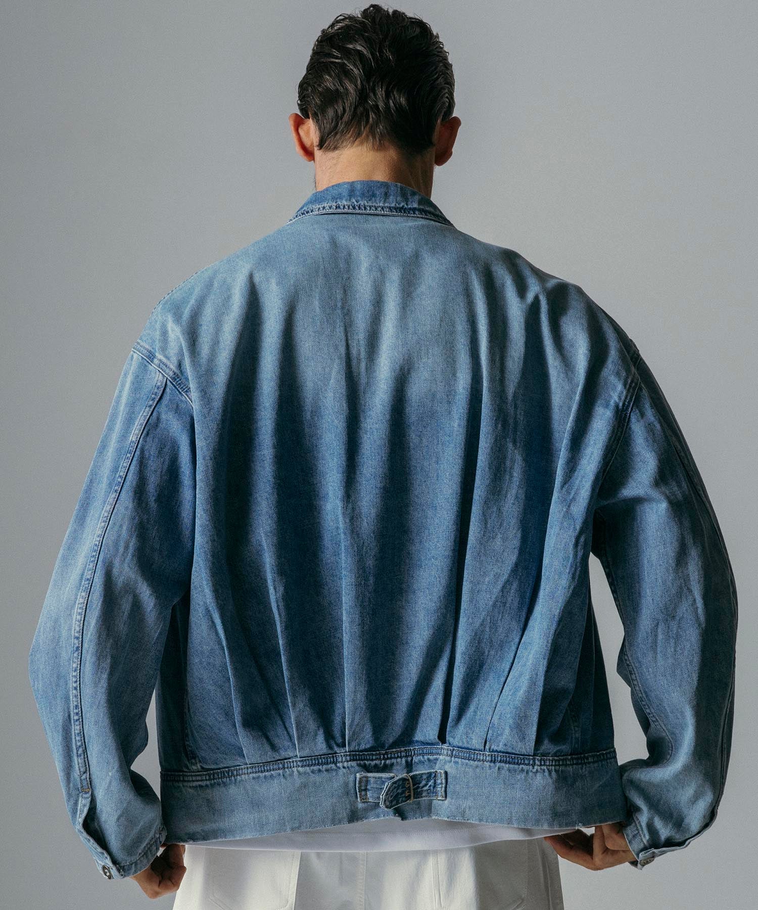 【12月上旬お届け予約商品】ウォッシュド ビッグシルエット デニムジャケット