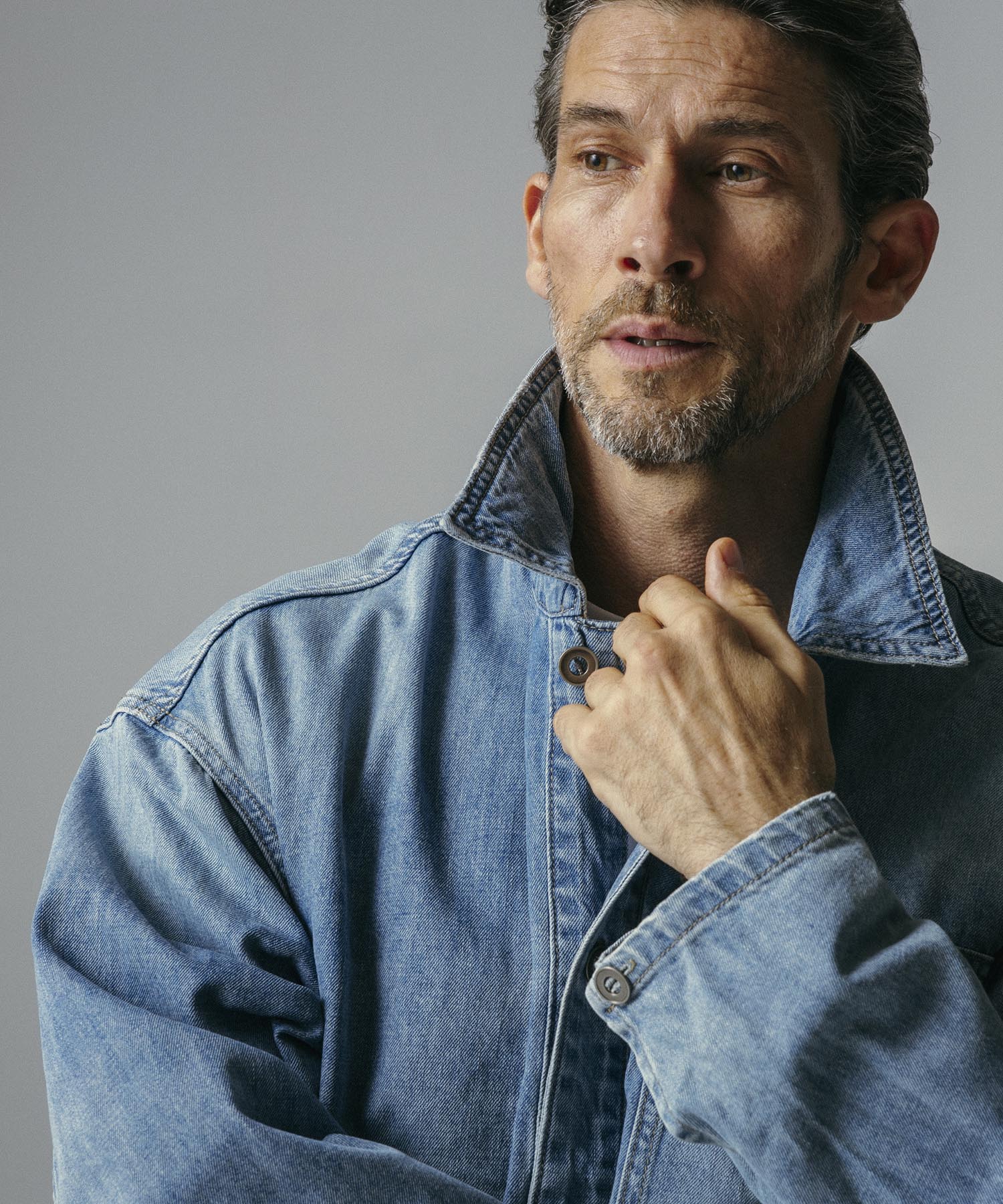 【12月上旬お届け予約商品】ウォッシュド ビッグシルエット デニムジャケット