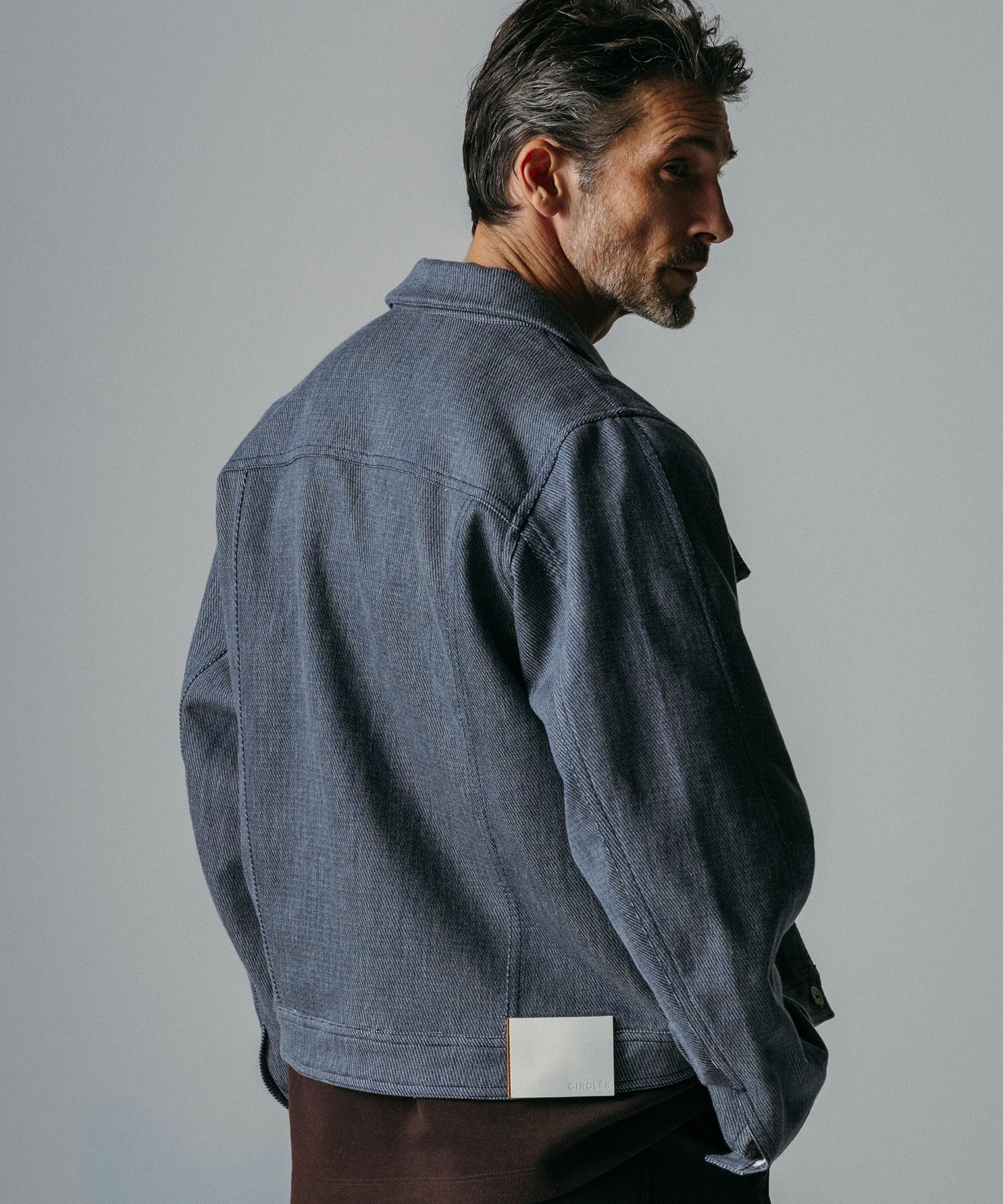 ツイル/ヘリンボーン コットンデニムジャケット