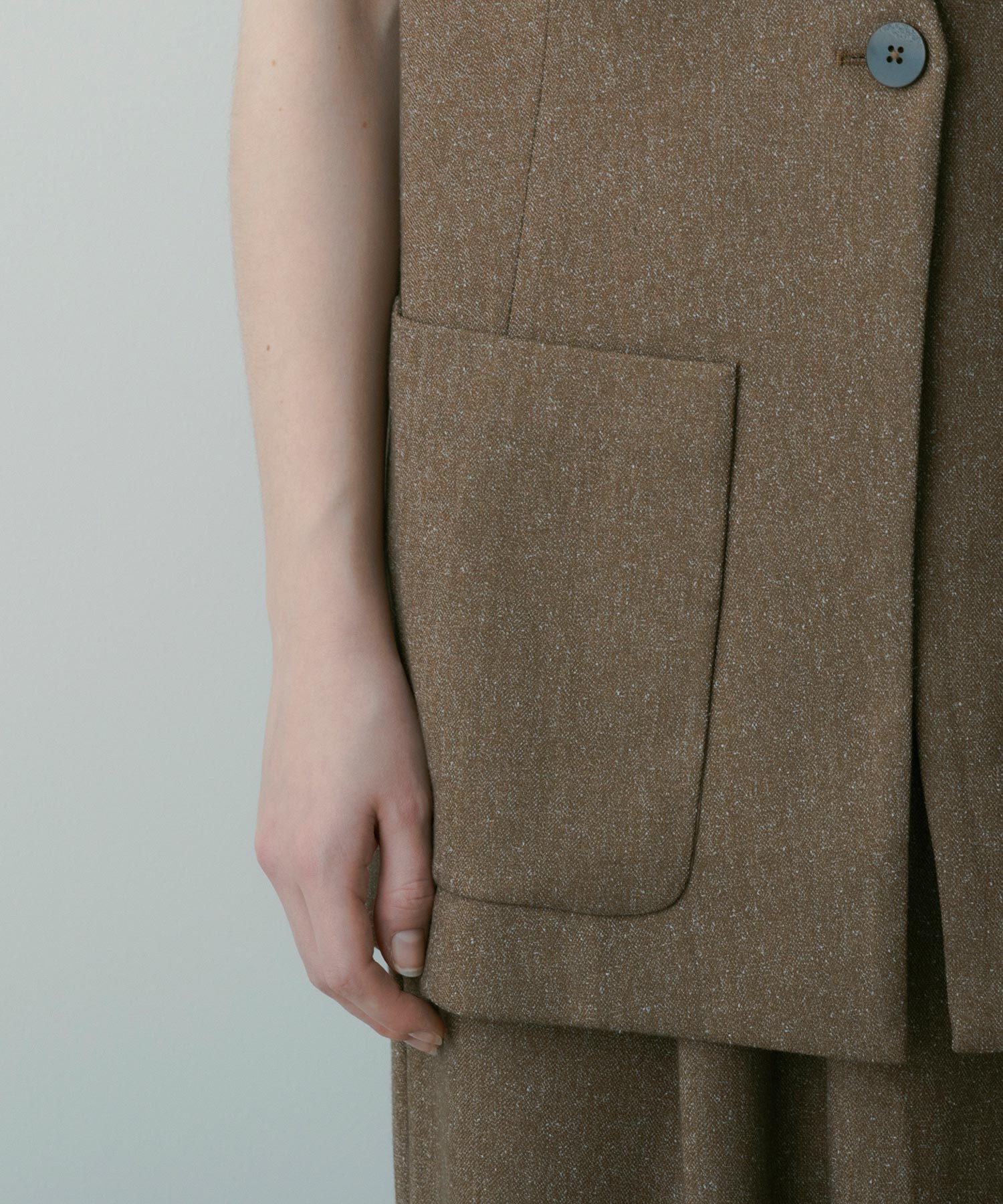 オーバーサイズ スウィッチングジレ