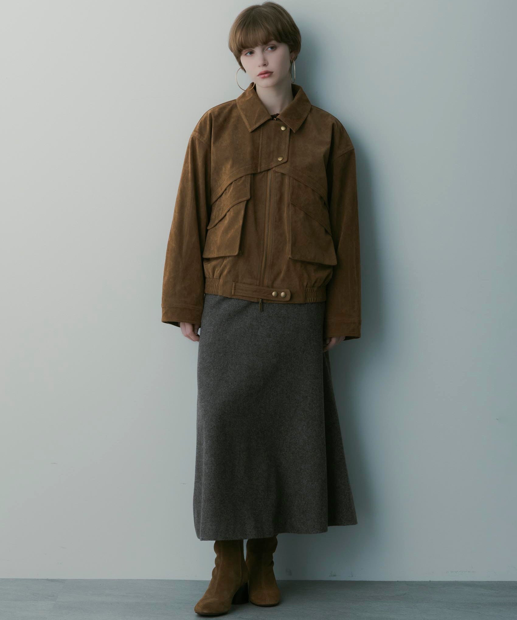 スエードライク ブルゾン