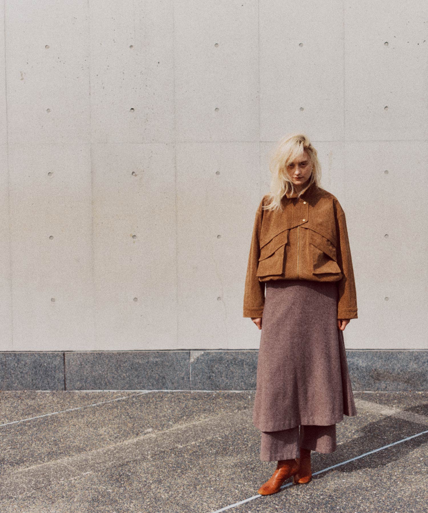 スエードライク ブルゾン