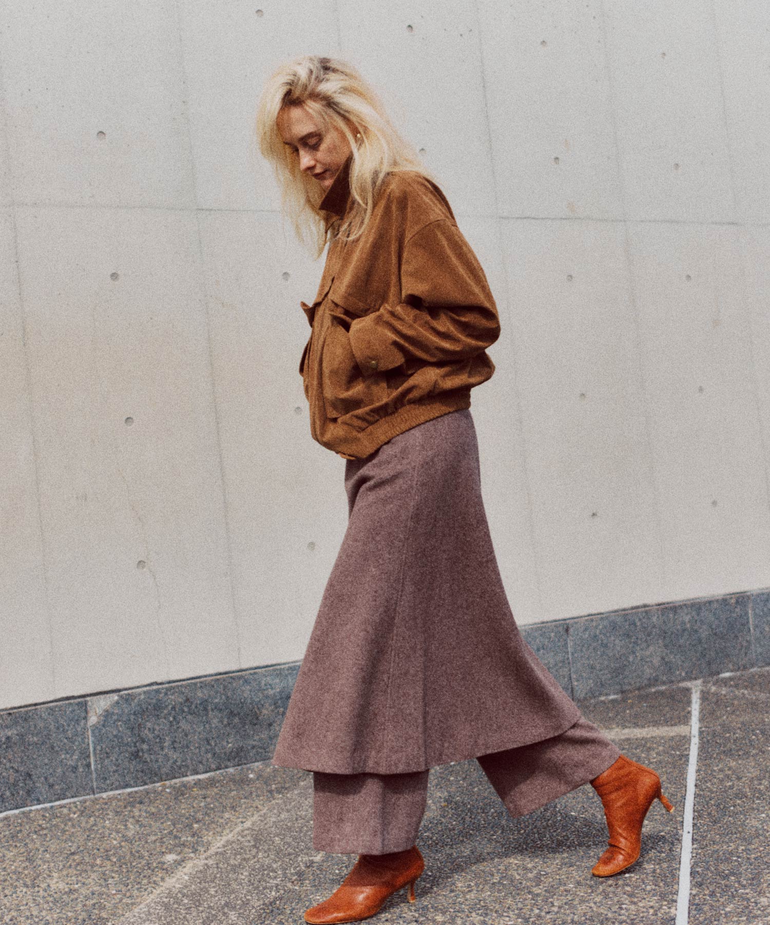 スエードライク ブルゾン