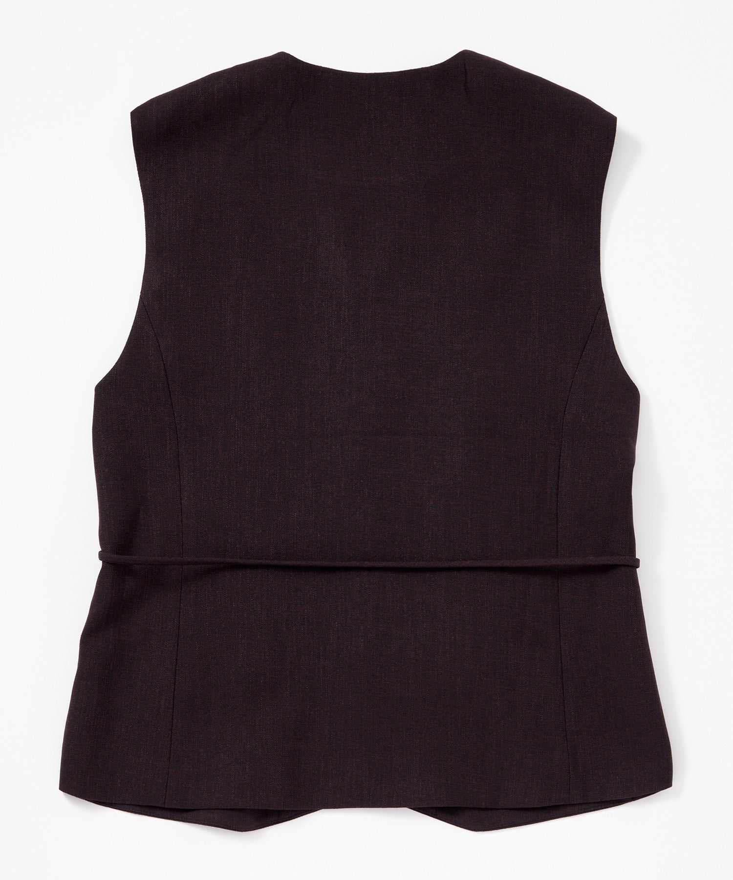 【3月中旬お届け予約商品】ノーカラー Vネックジレ