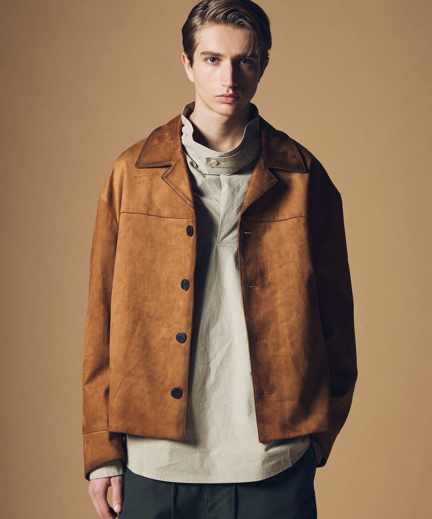 【12月上旬お届け予約商品】スエードヴィンテージ調ショートジャケット