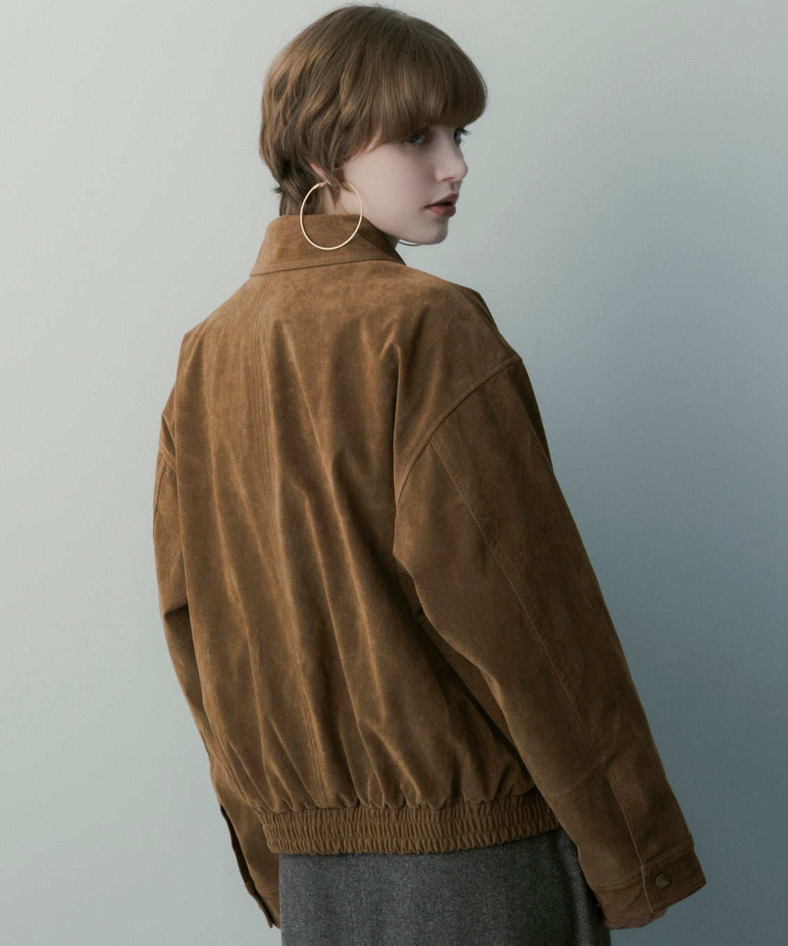 スエードライク ブルゾン