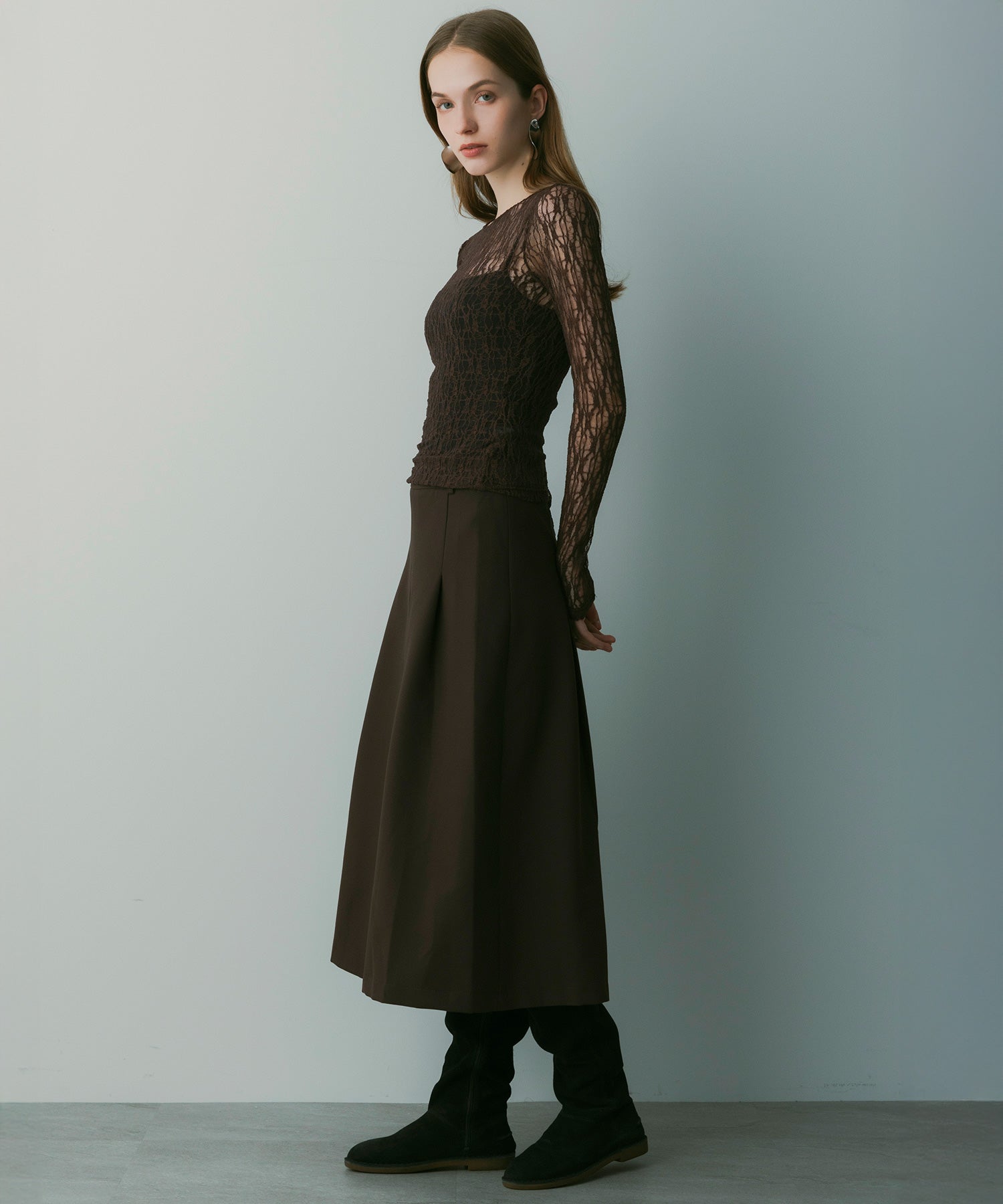 【12月上旬お届け予約商品】ロングスリーブレーストップス