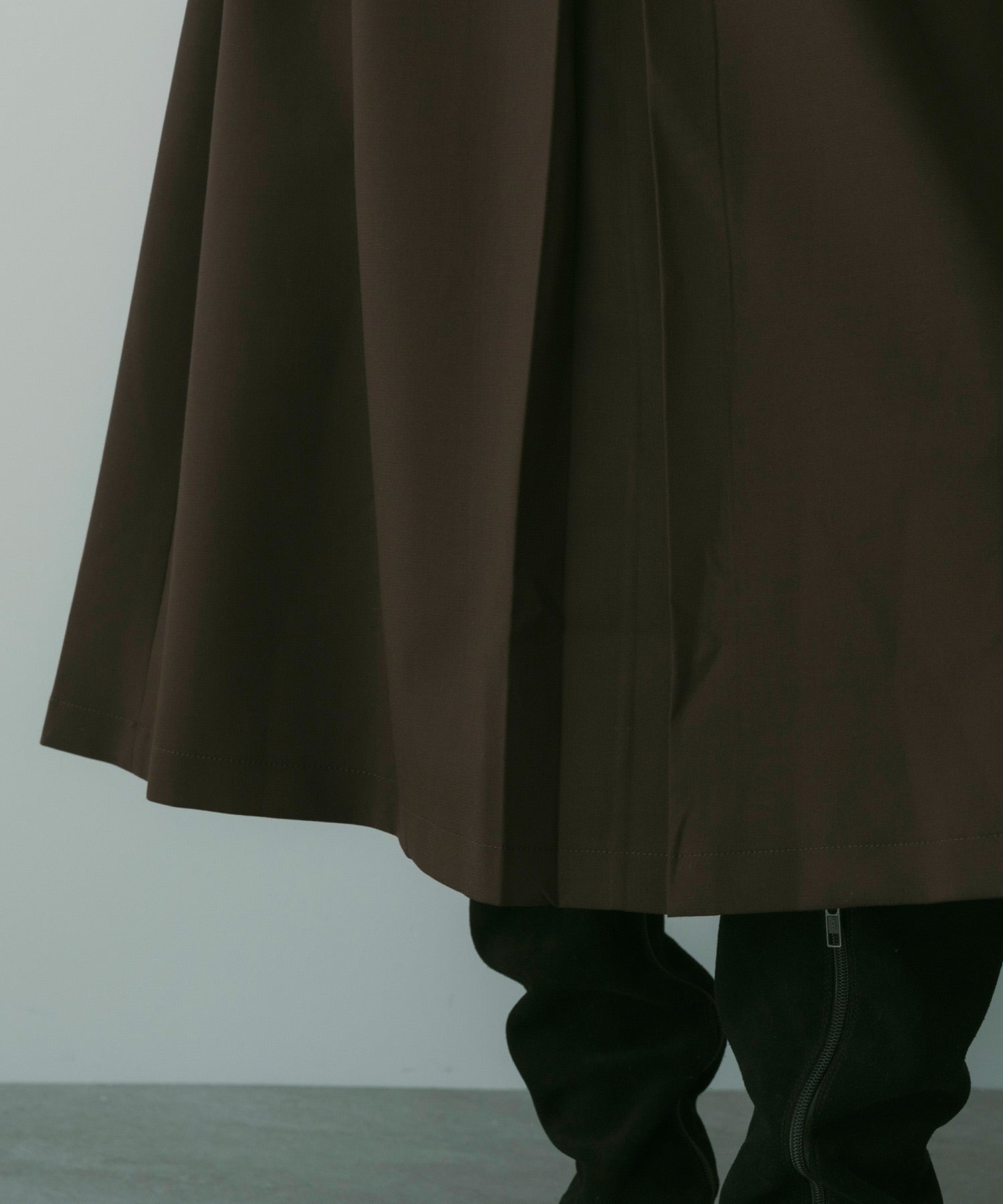 【12月上旬お届け予約商品】フレアセンタープリーツスカート