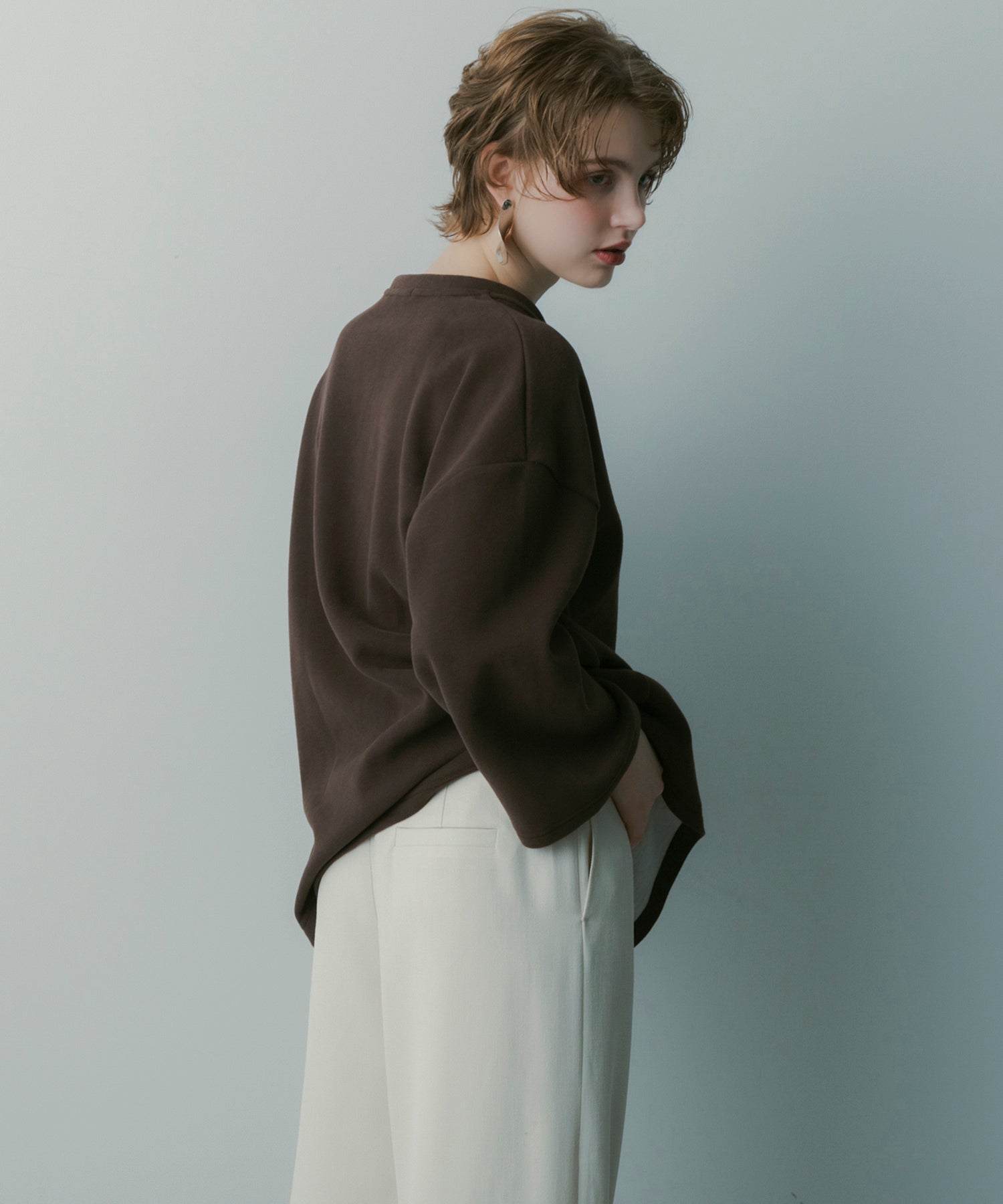 スキッパーリボントップス