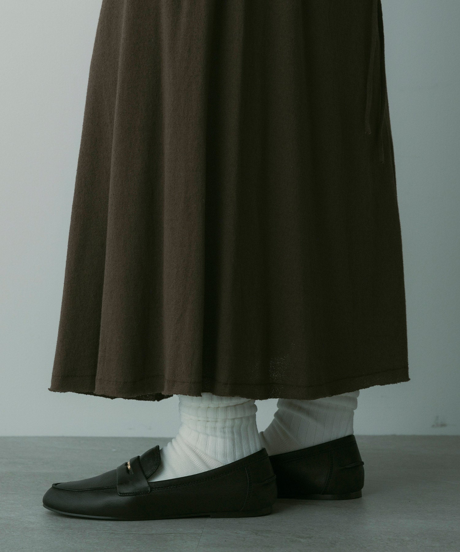 【3月中旬お届け予約商品】ドローストリングロングスカート