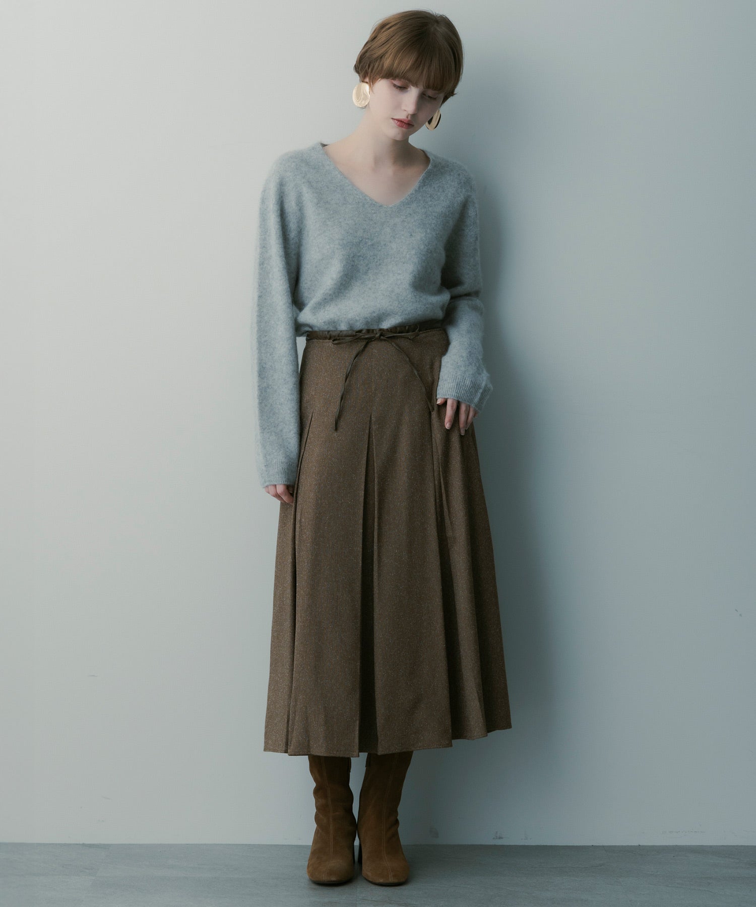 【12月上旬お届け予約商品】フレアプリーツスカート