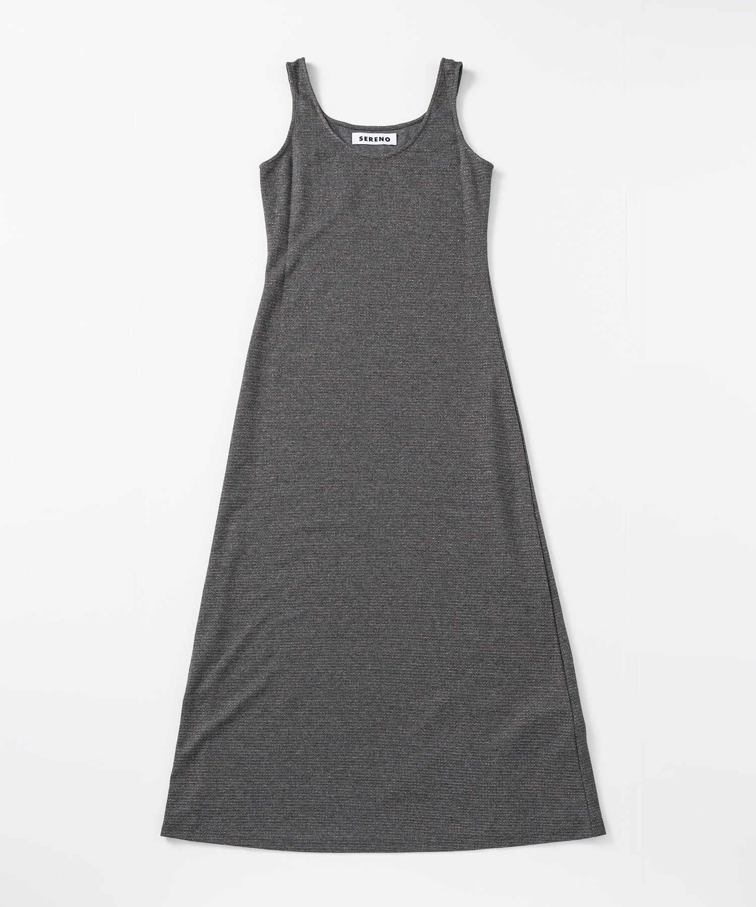 Uネック ノースリーブドレス