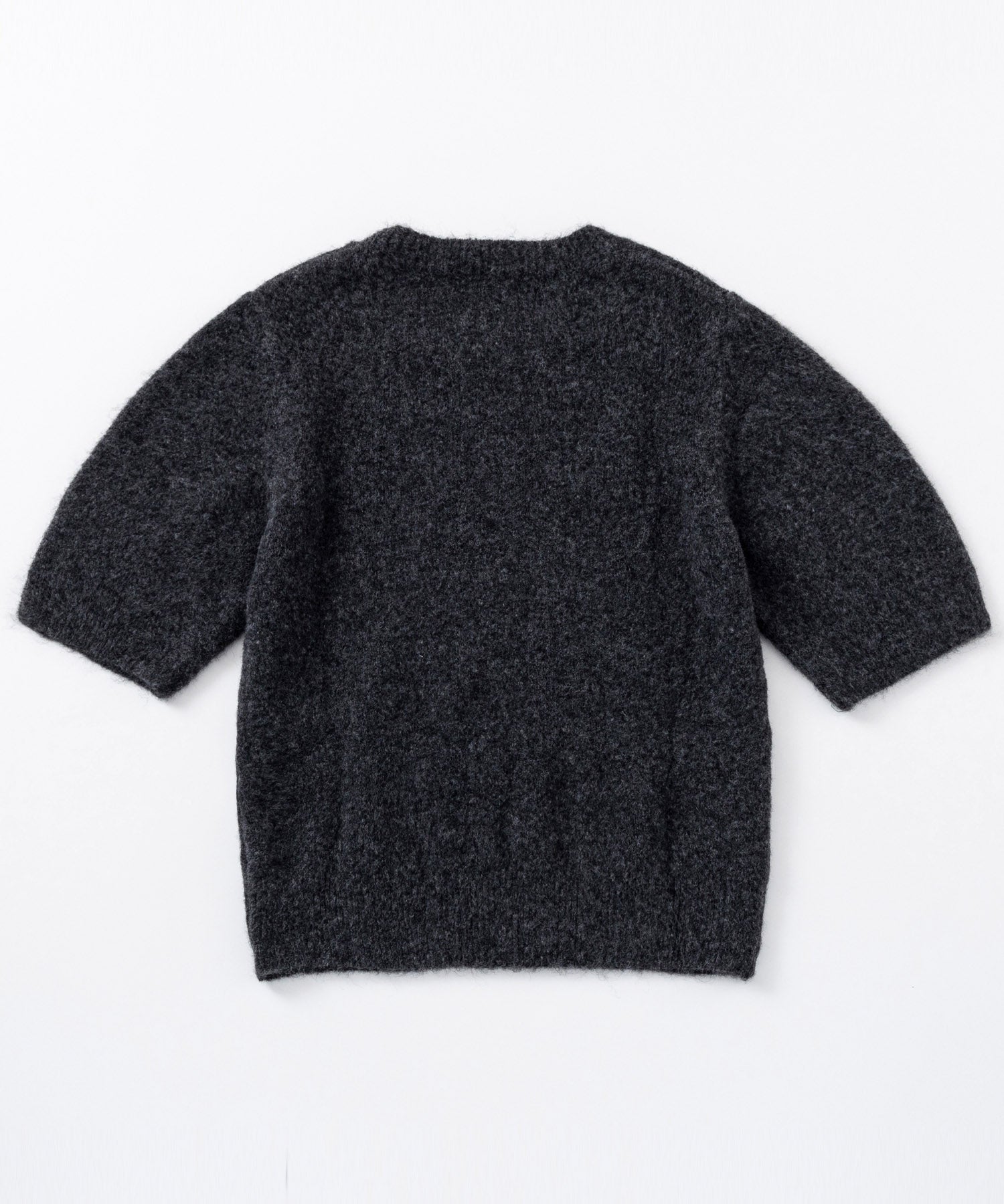 ウールブレンド ショートスリーブニット