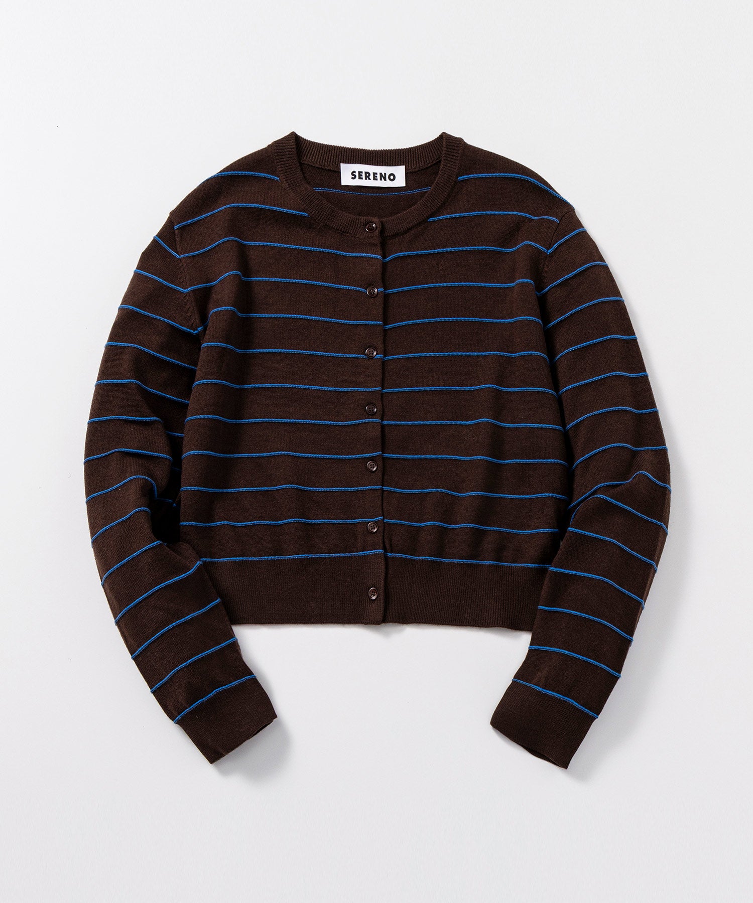 ボーダーニットカーディガン