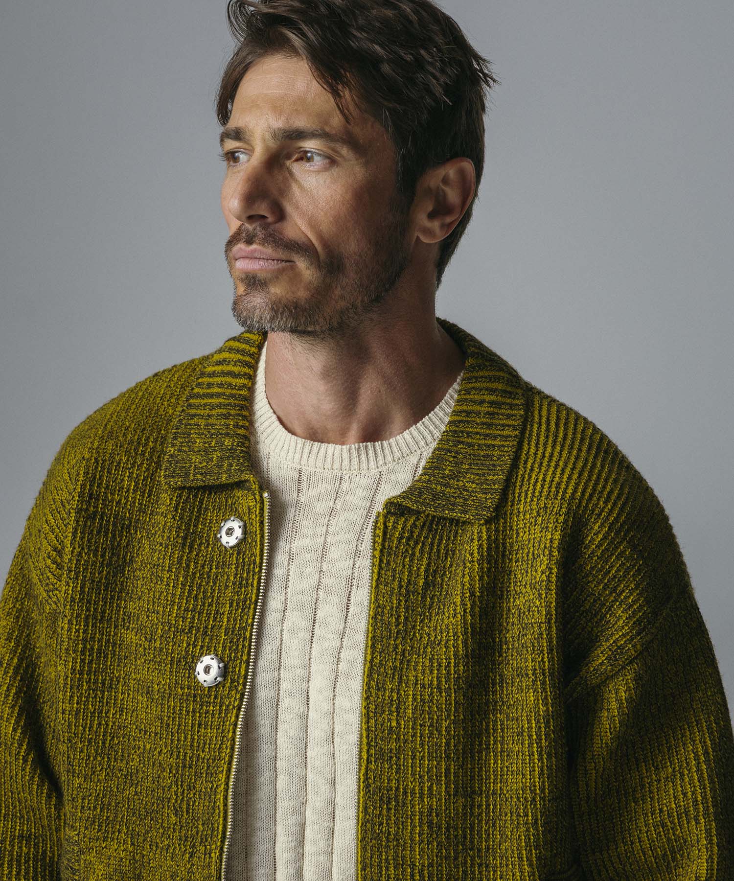 【12月上旬お届け予約商品】襟付きジップアップブルゾン