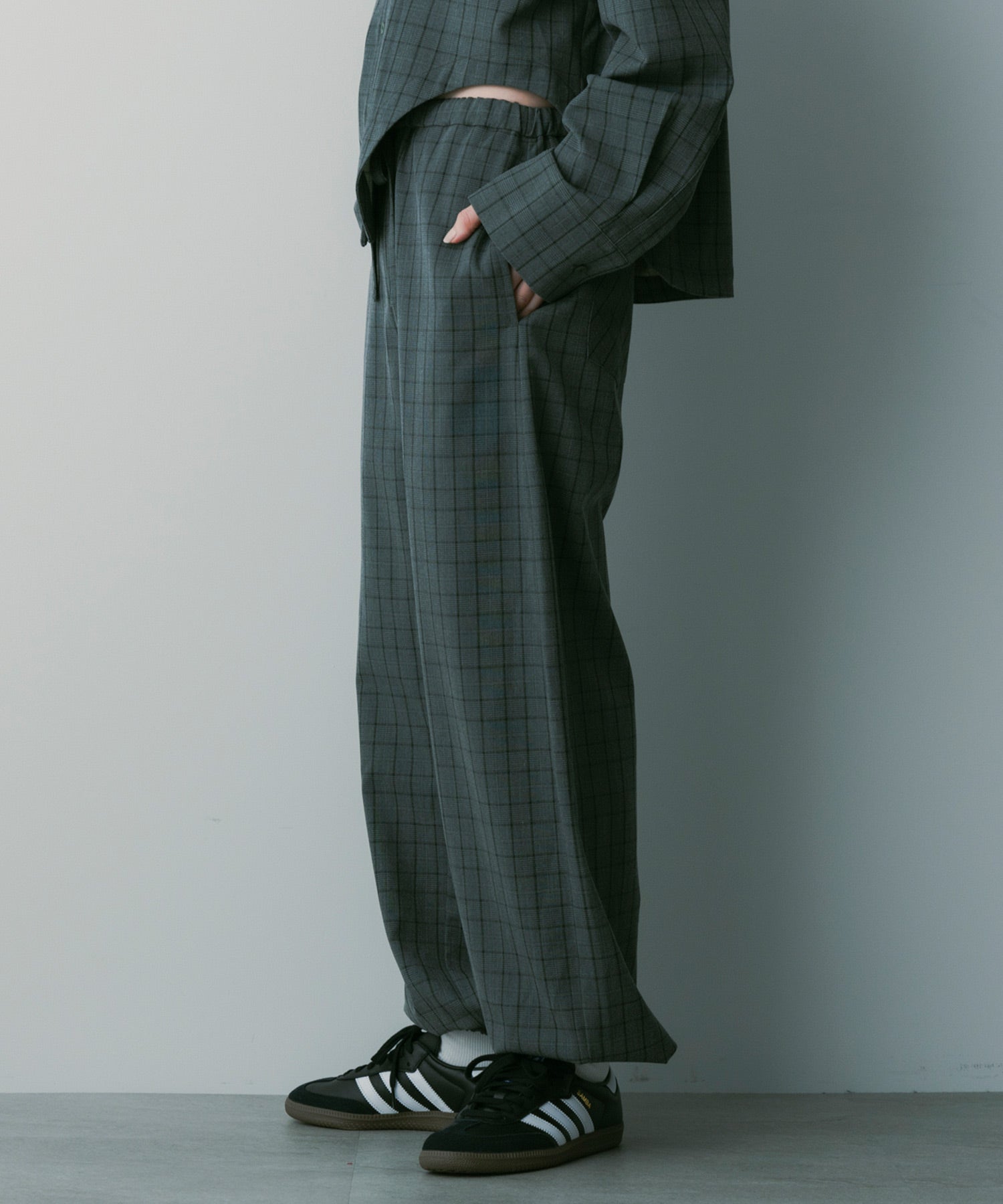 イージーチェックパンツ