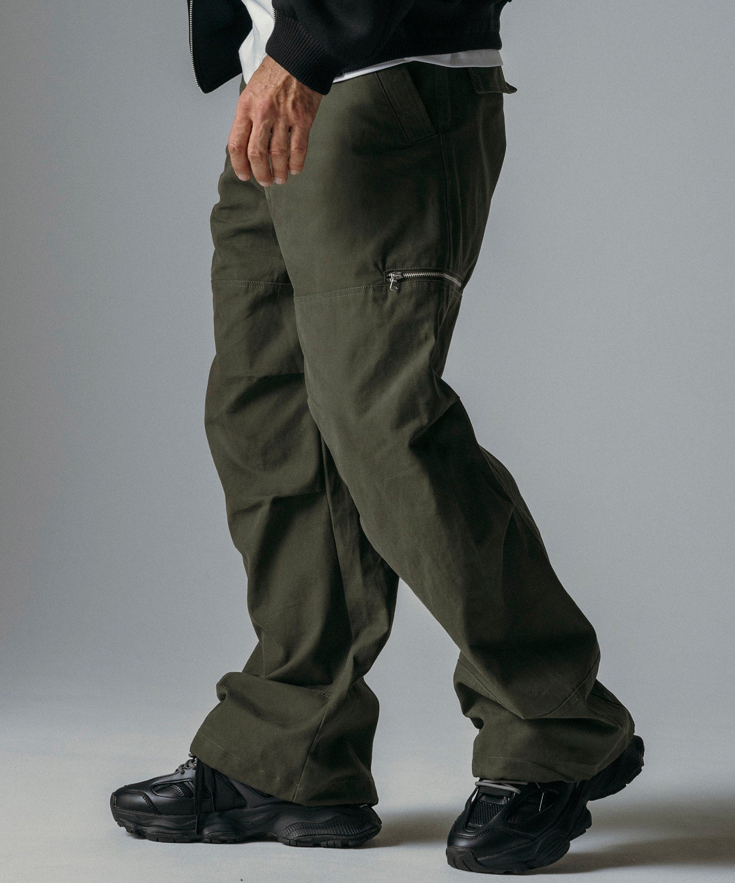 【12月上旬お届け予約商品】ワイドストレート カーゴパンツ