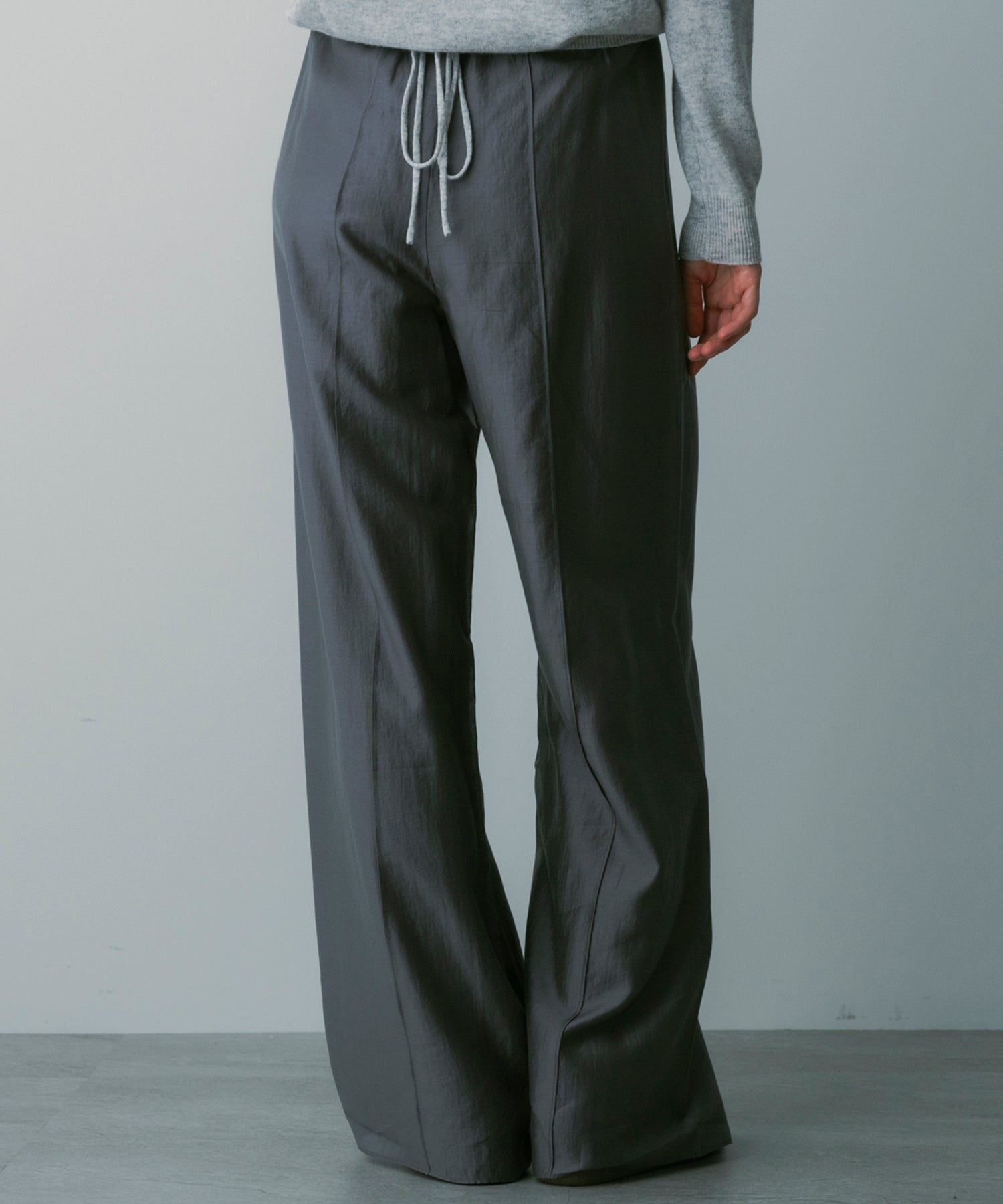 【3月中旬お届け予約商品】リラクシーワイドサテンパンツ