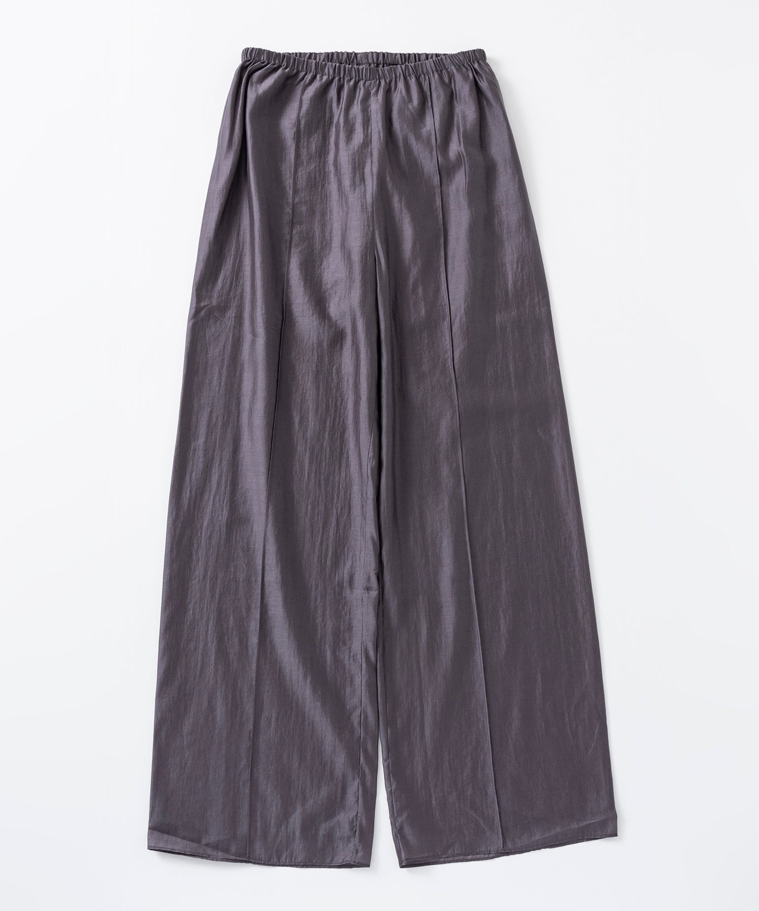 【3月中旬お届け予約商品】リラクシーワイドサテンパンツ