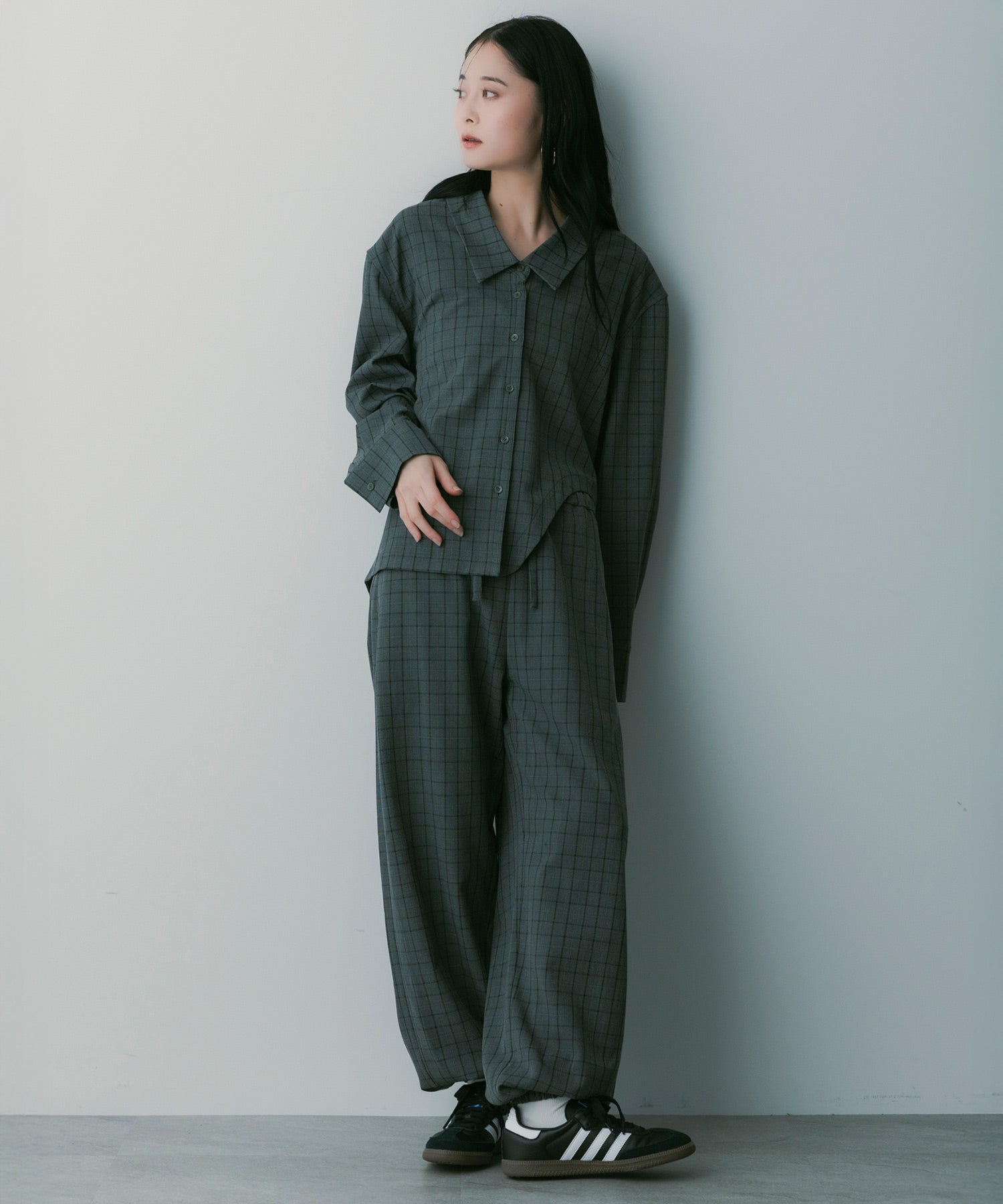 イージーチェックパンツ